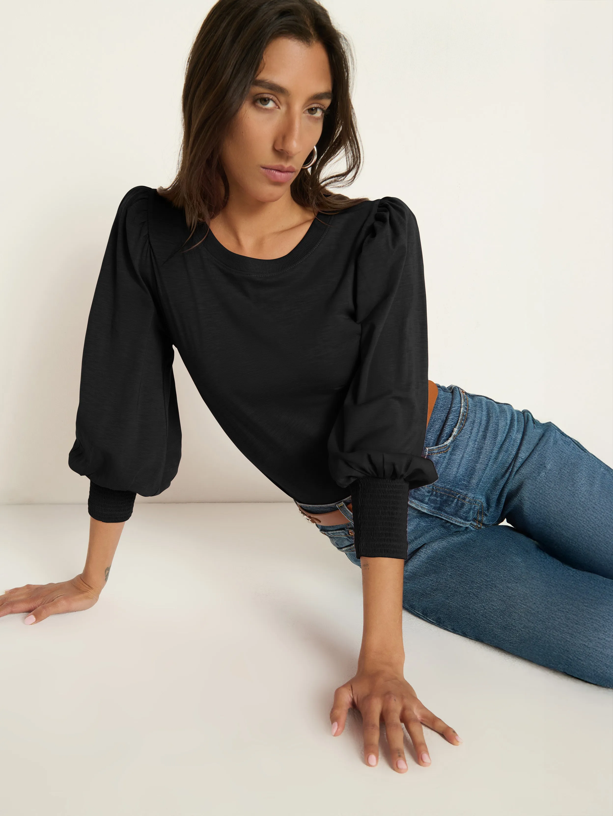 Quiet Luxury Windproof Outer Layer Loren Tee