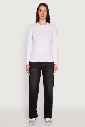 Limited Edition Long Sleeve Basic Crew Neck T-Shirt