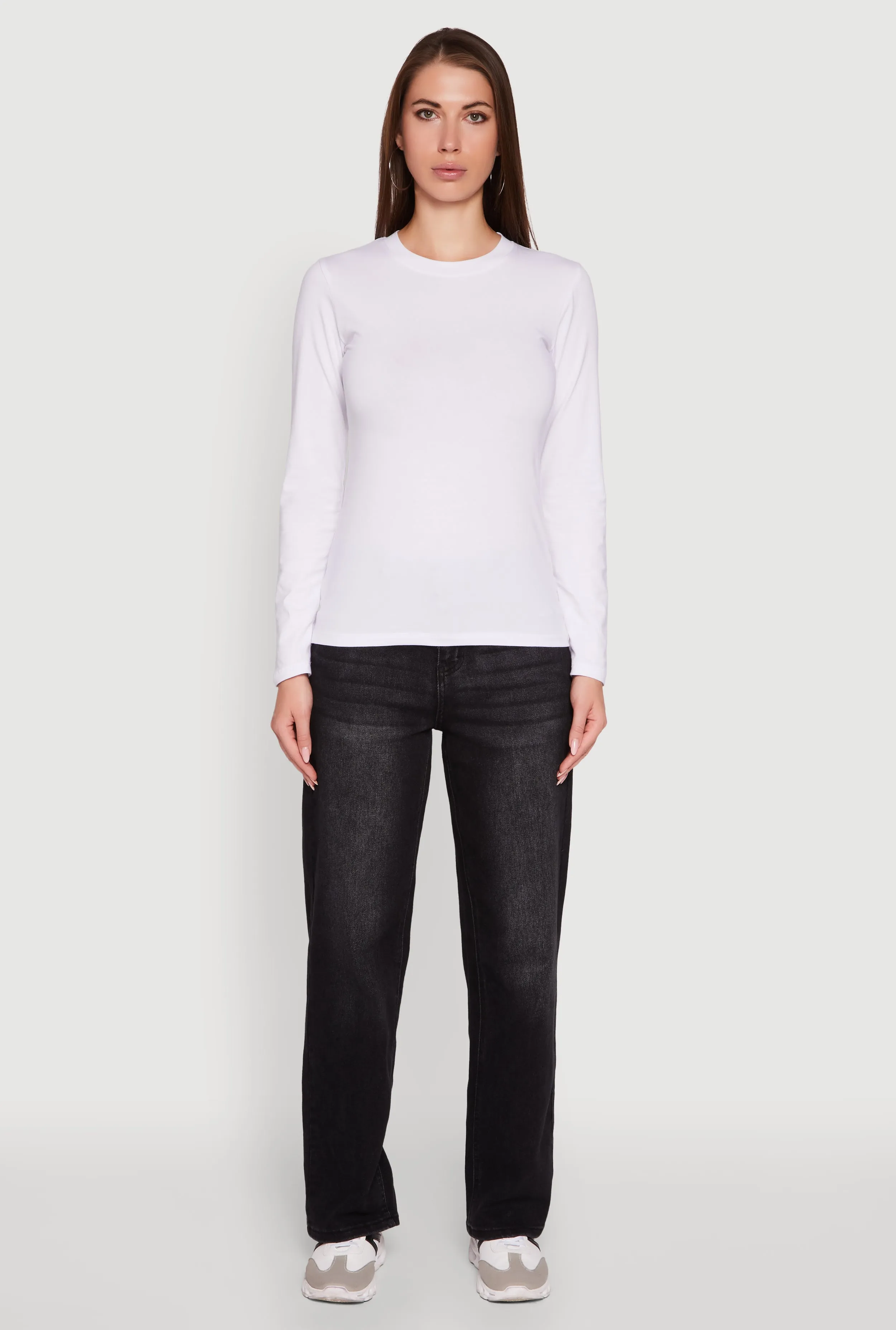 Limited Edition Long Sleeve Basic Crew Neck T-Shirt
