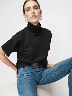Seamless Sleeve Construction Fable Turtleneck