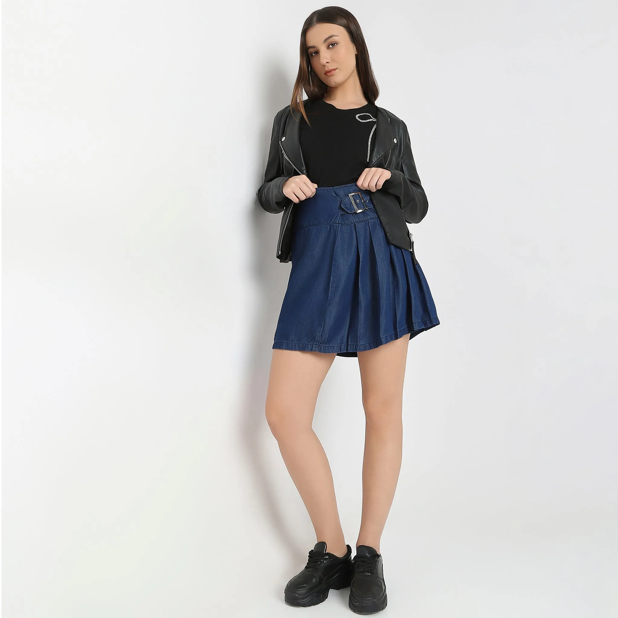 UVProtectionFabric Night Charm High Rise Skirt