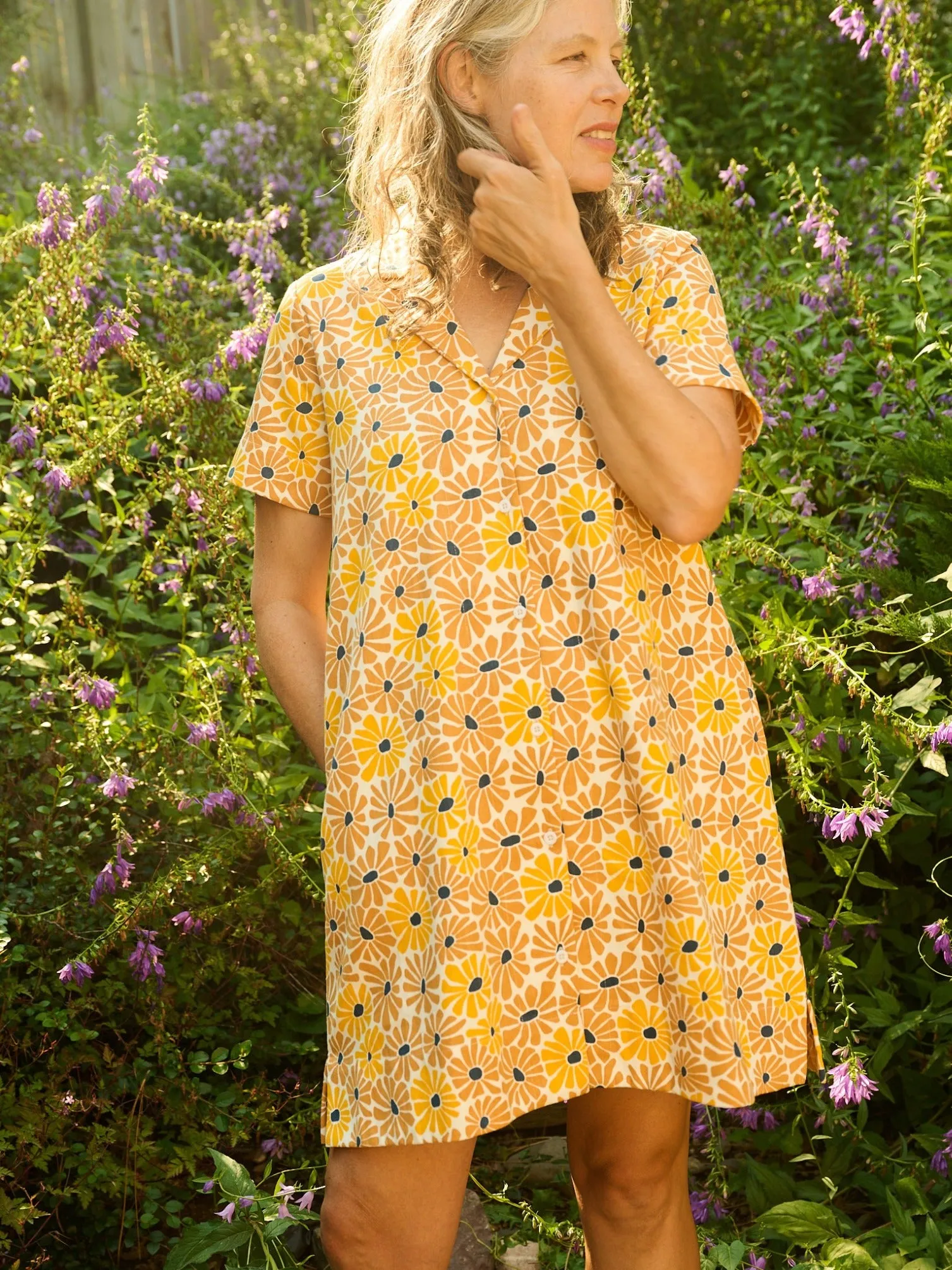 DoubleStitched Seams Camp Dress - Sunny Floral