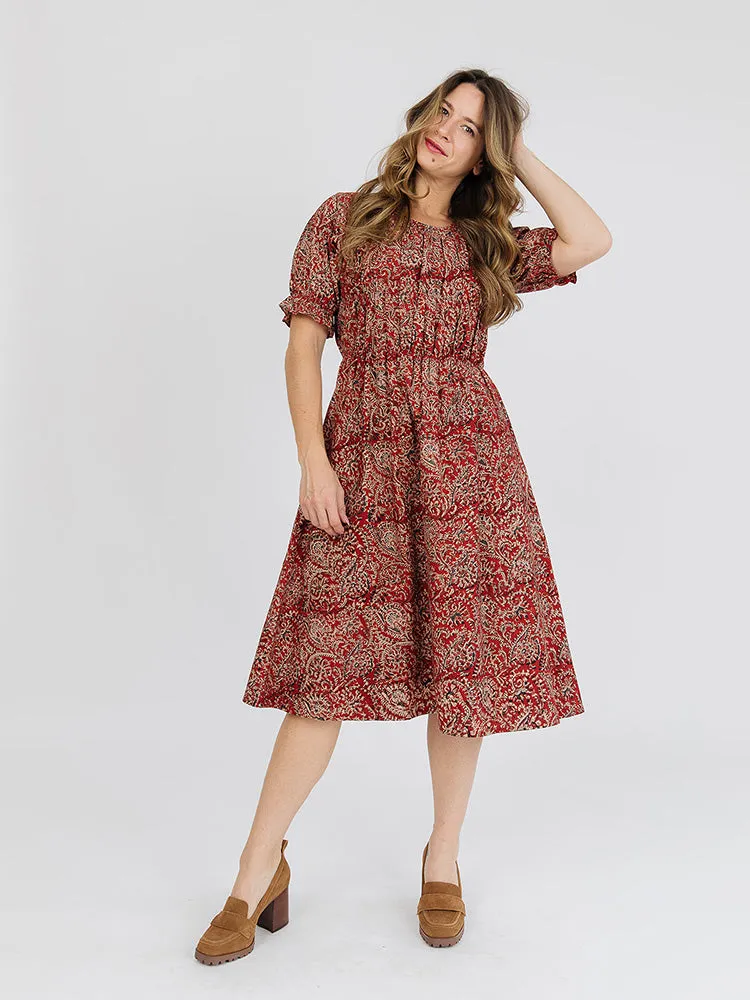 HighNeckStyle Champion Glow Santo Dress - Red