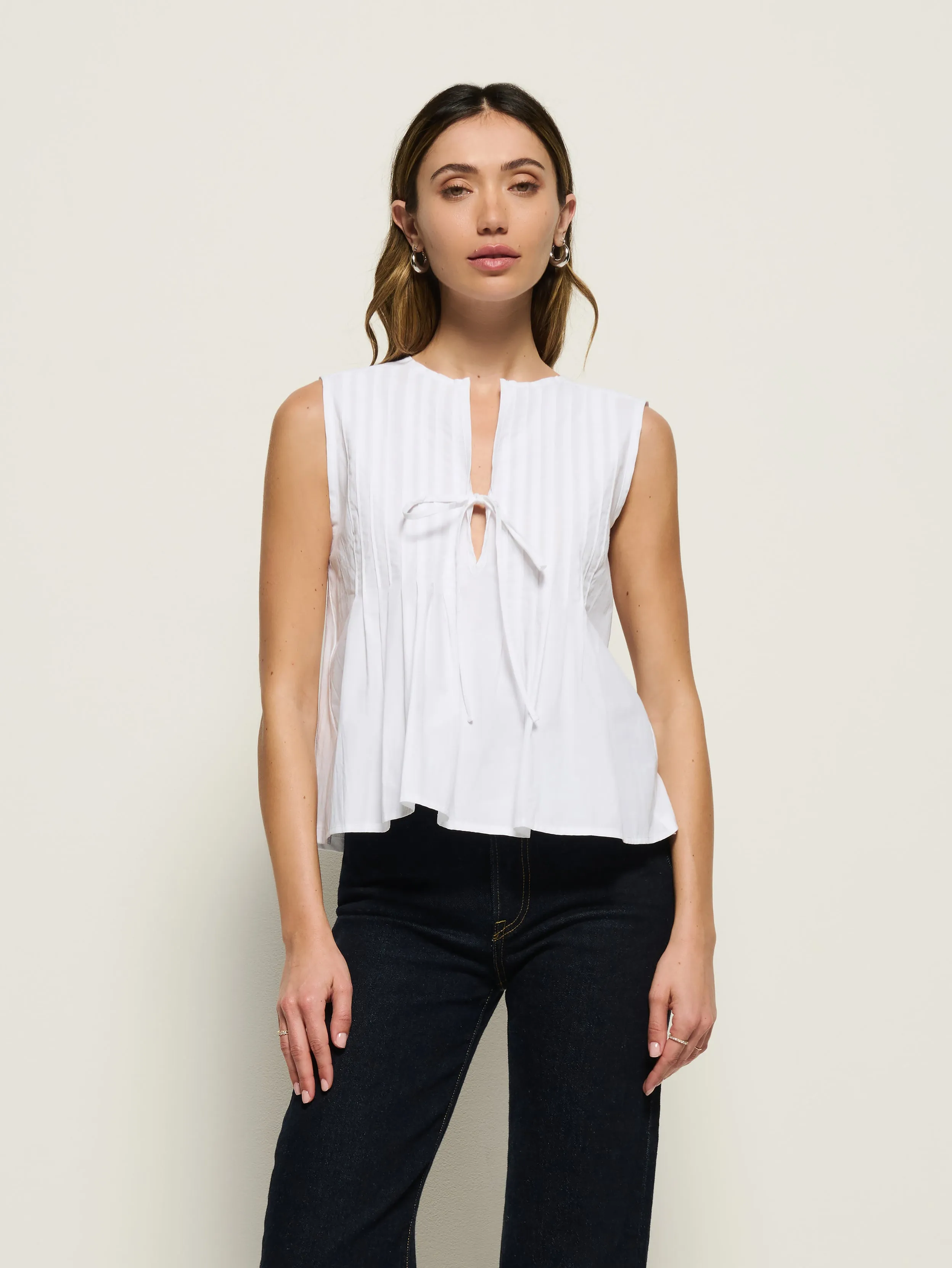 Ali Tie Front Top spring fresh Story Mood