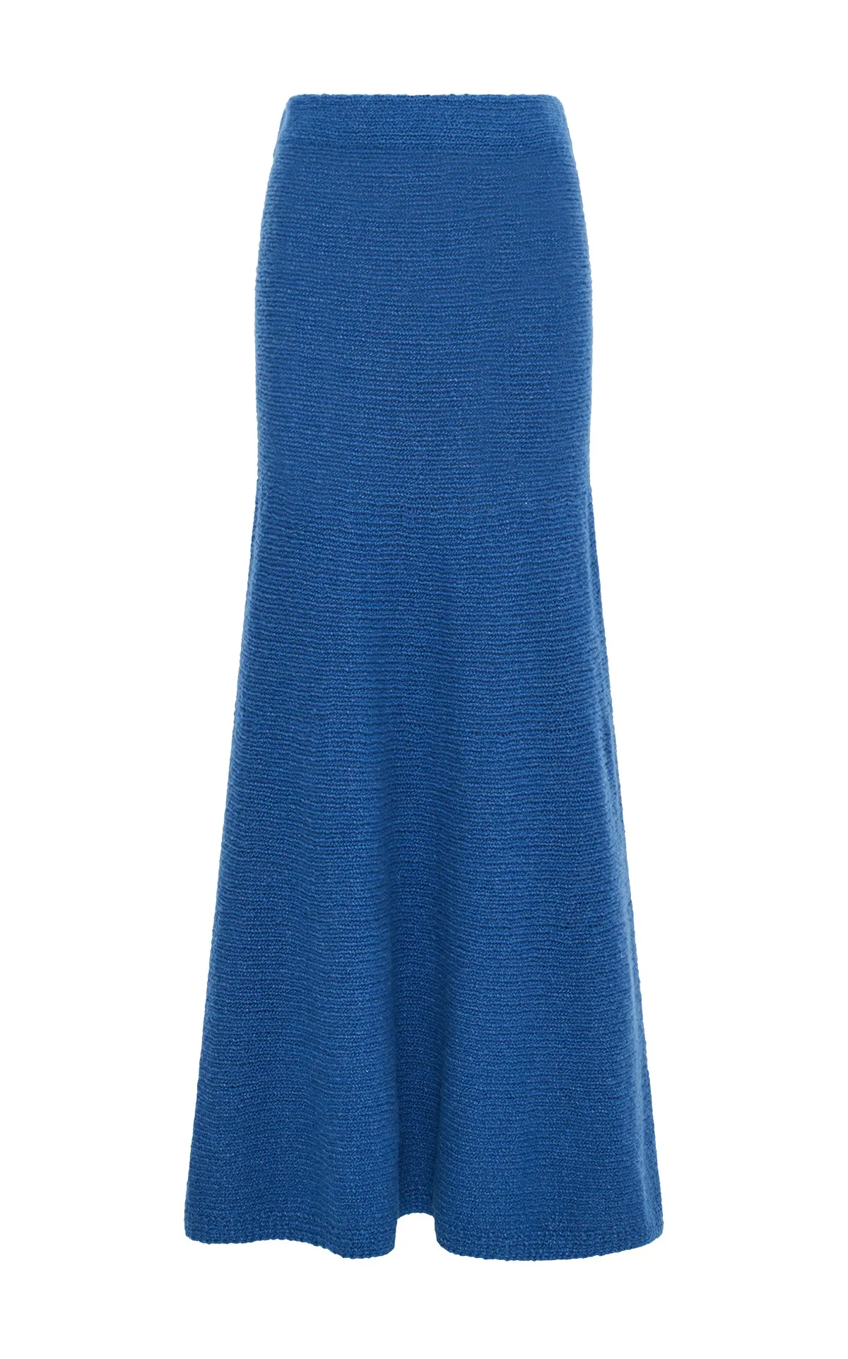 Seasonal special Ostara Knit Maxi Skirt in Dark Blue Denim Cashmere