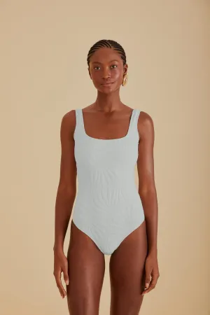 Hypoallergenic lining material Quick Clip Closure System Off-White Banana Matelasse One Piece Swimsuit