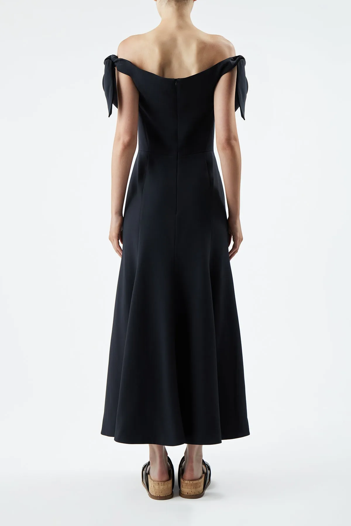 Eda Dress in Black Silk Urban Pulse