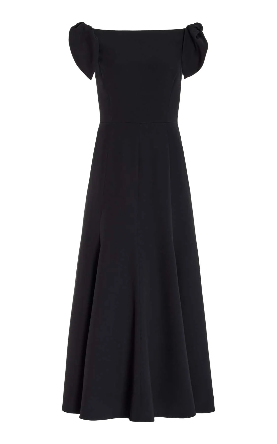 Eda Dress in Black Silk Pure Cotton