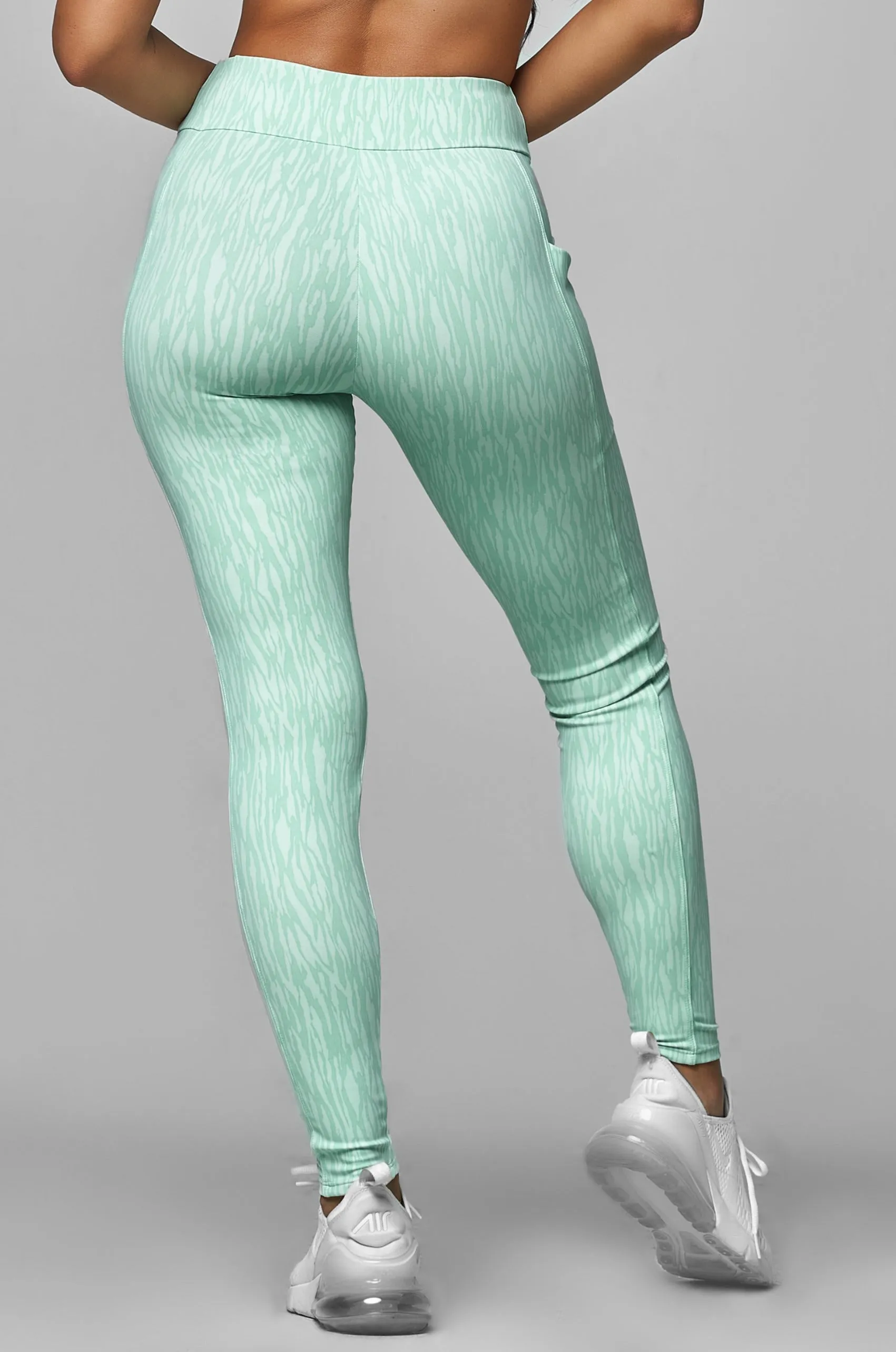 Mint Zebra Pocket Legging Cool Frame EcoFriendlyTextiles