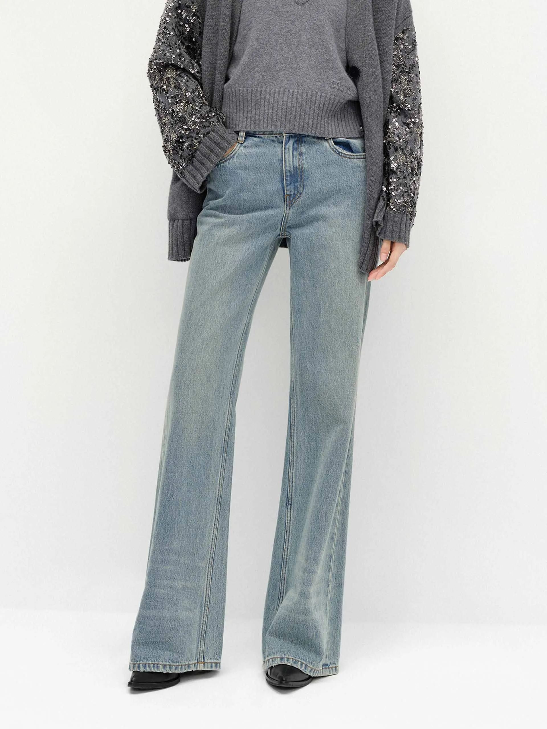 Full Length Cotton Jeans Comfy Classic High Quality