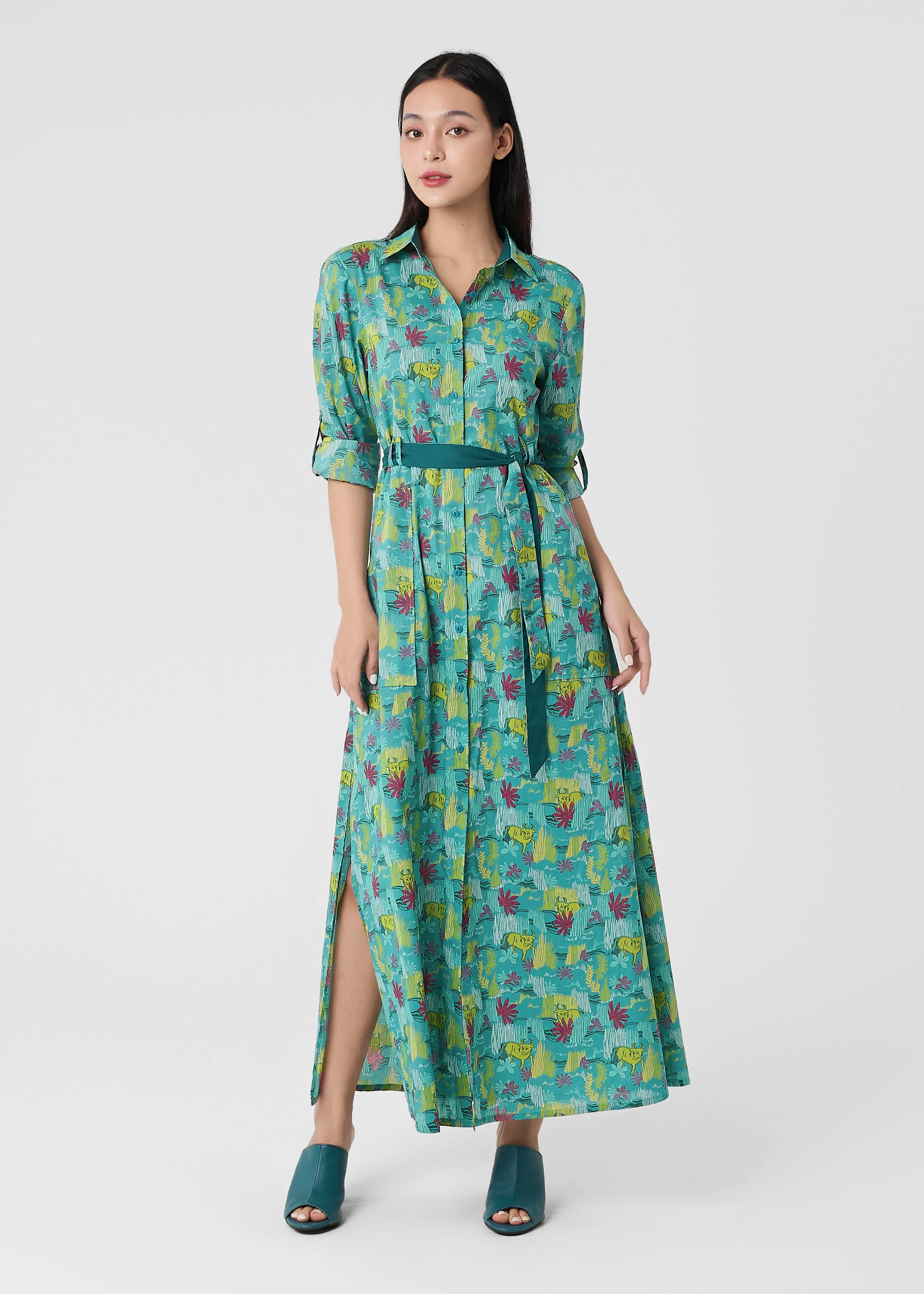 QuickDrying Material CARINA - TROPIC BUFFALO