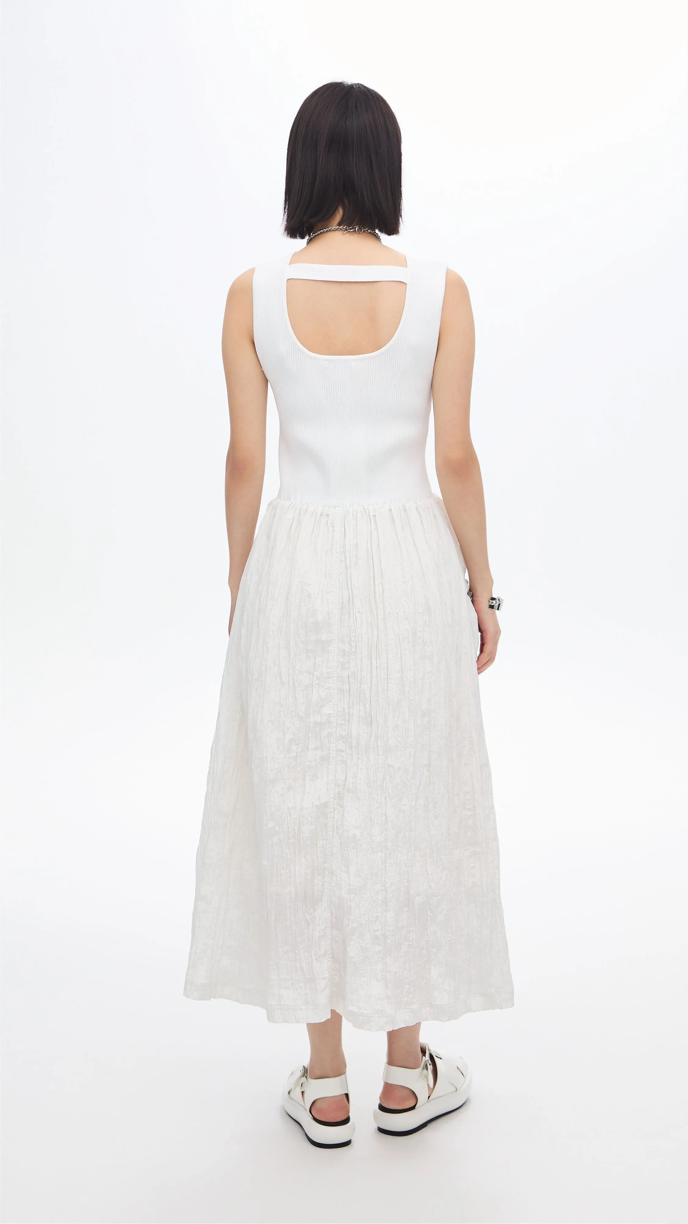 Myth Soul Nylon Patch Knit Dress