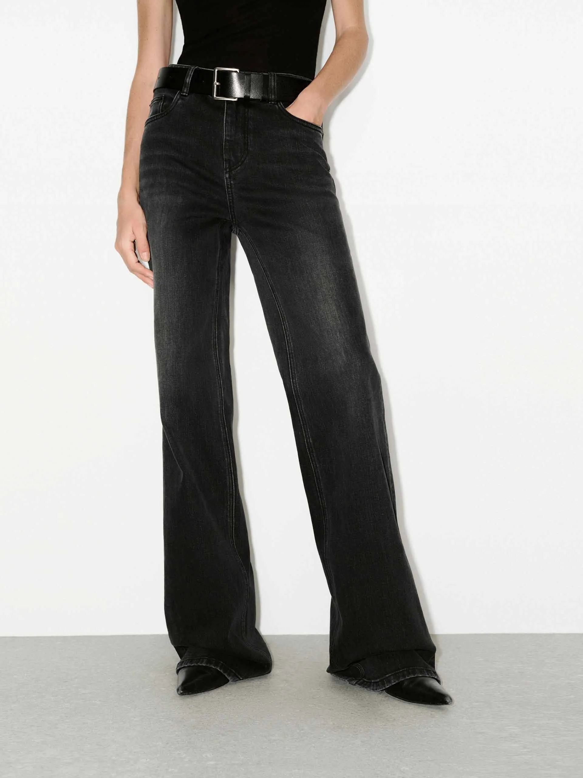 Black Wash Cotton Jeans Trend Setter Road Trip Casual