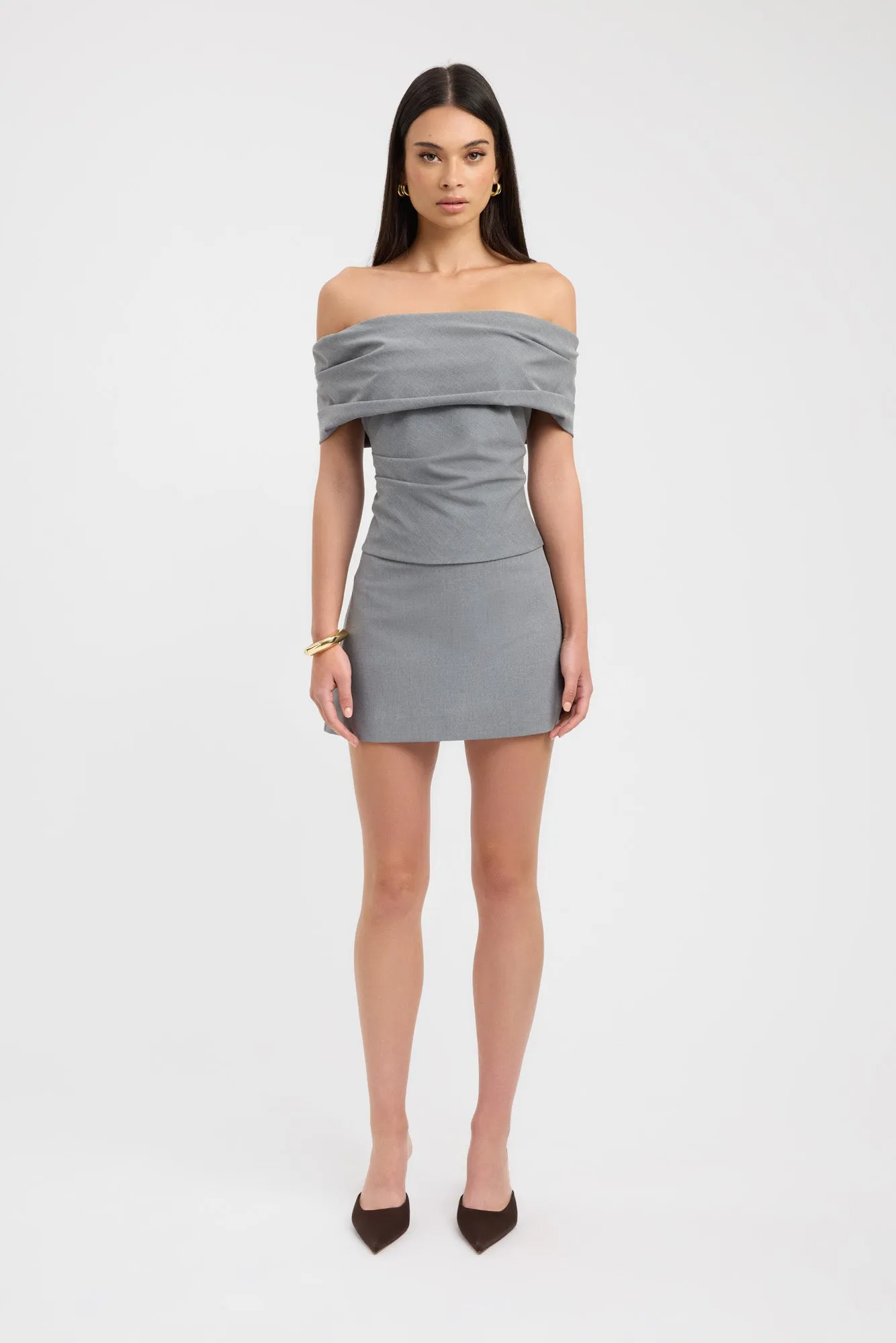 Classic Comfort High low hem Dallas Low Rise Skirt