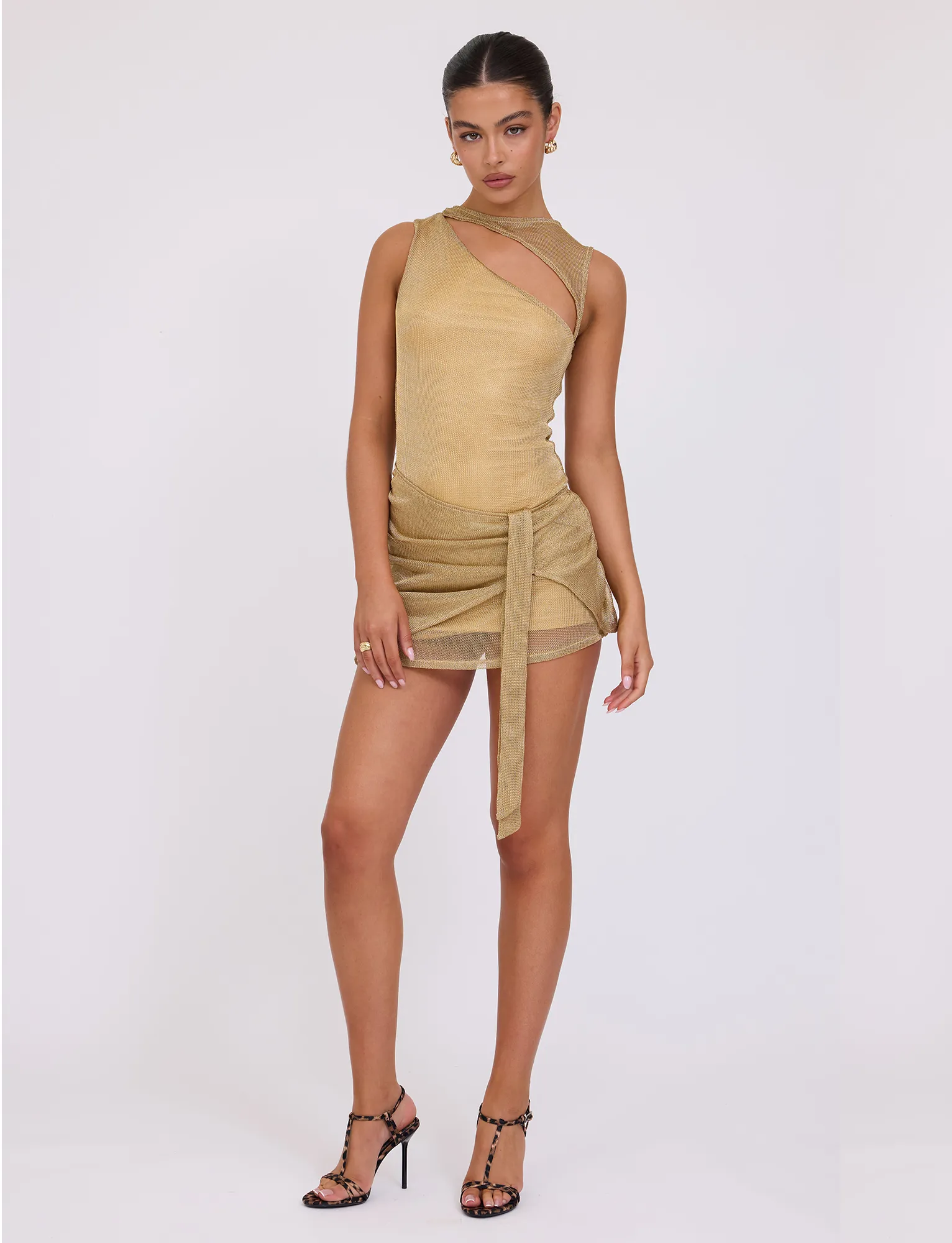 AZELMA DRESS - GOLD Cozy Style Wear Elegant formal mini gown