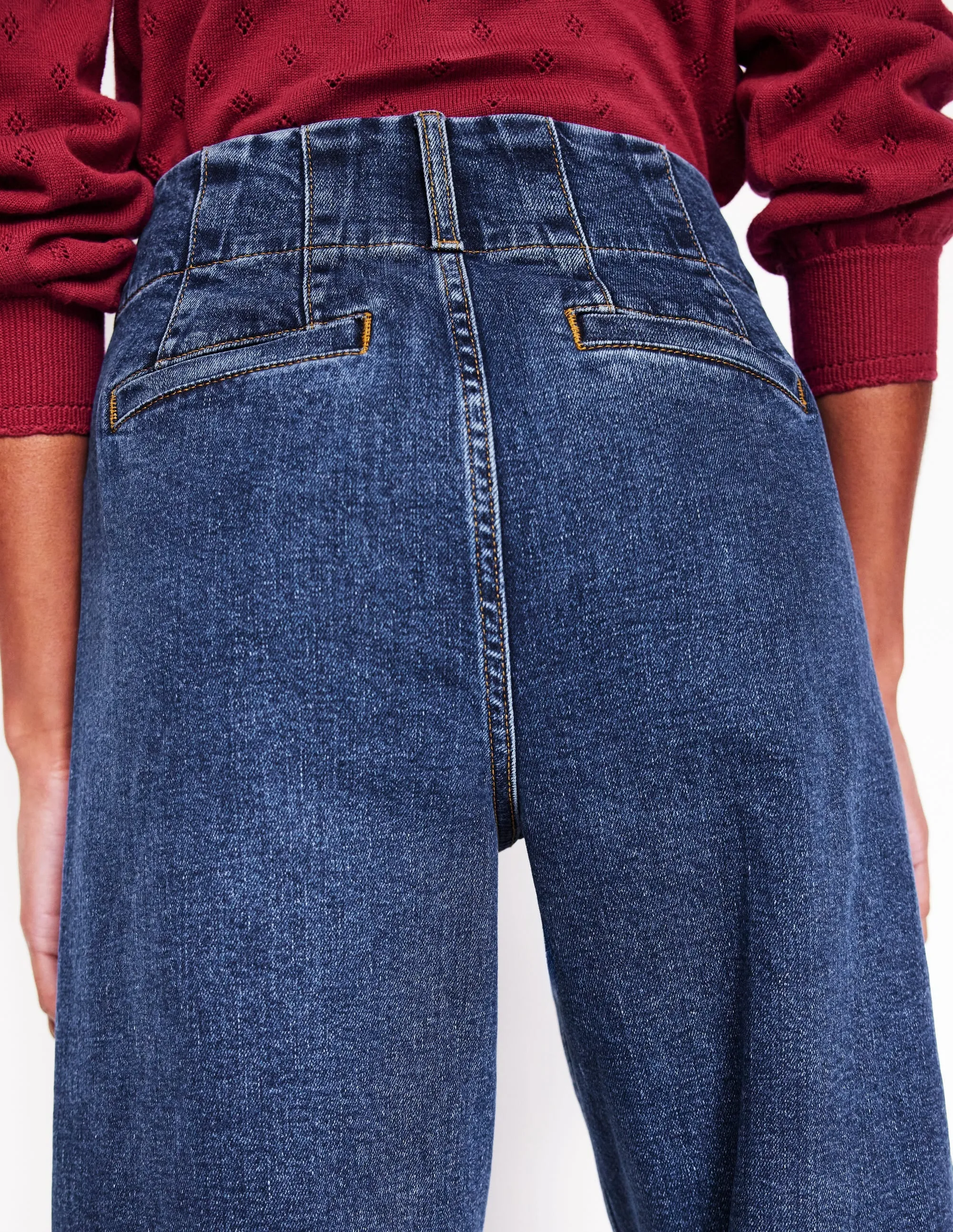 Timeless Wear Casual Musthave Primrose Patch Pocket Jeans-Mid Vintage