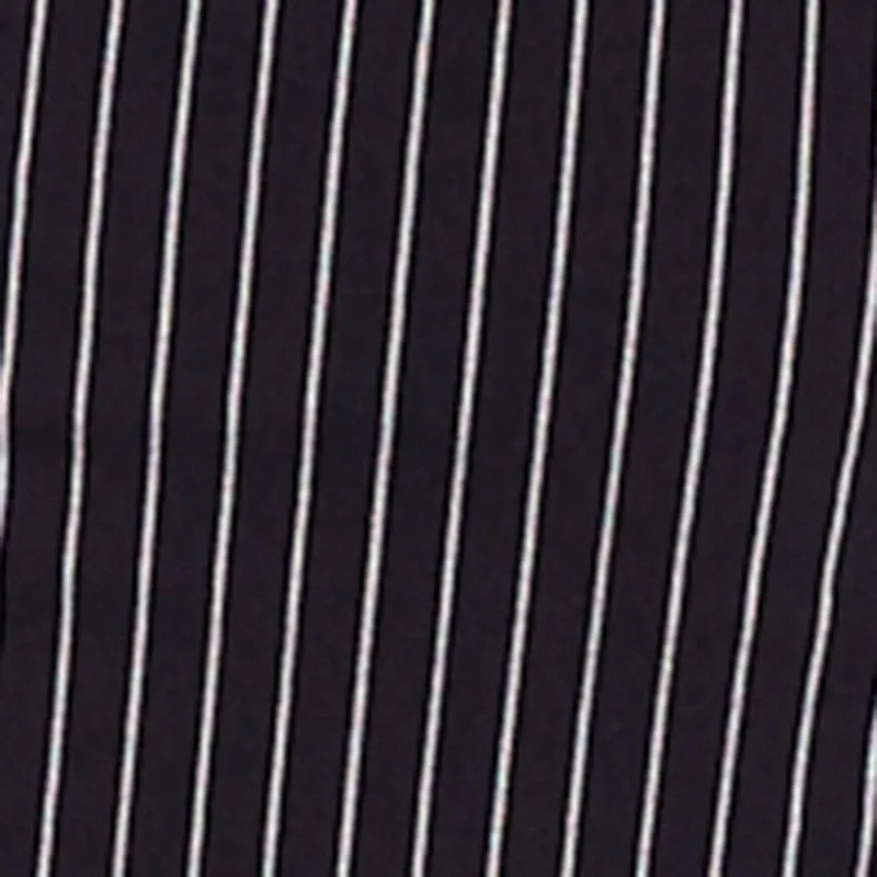 Sleeveless Contrast Trim Pinstripe Pleated Dress Non toxic