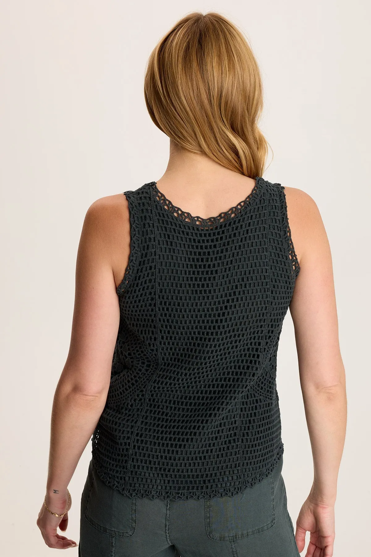 Grazie Crochet Layered Tank Ultraviolet Protection
