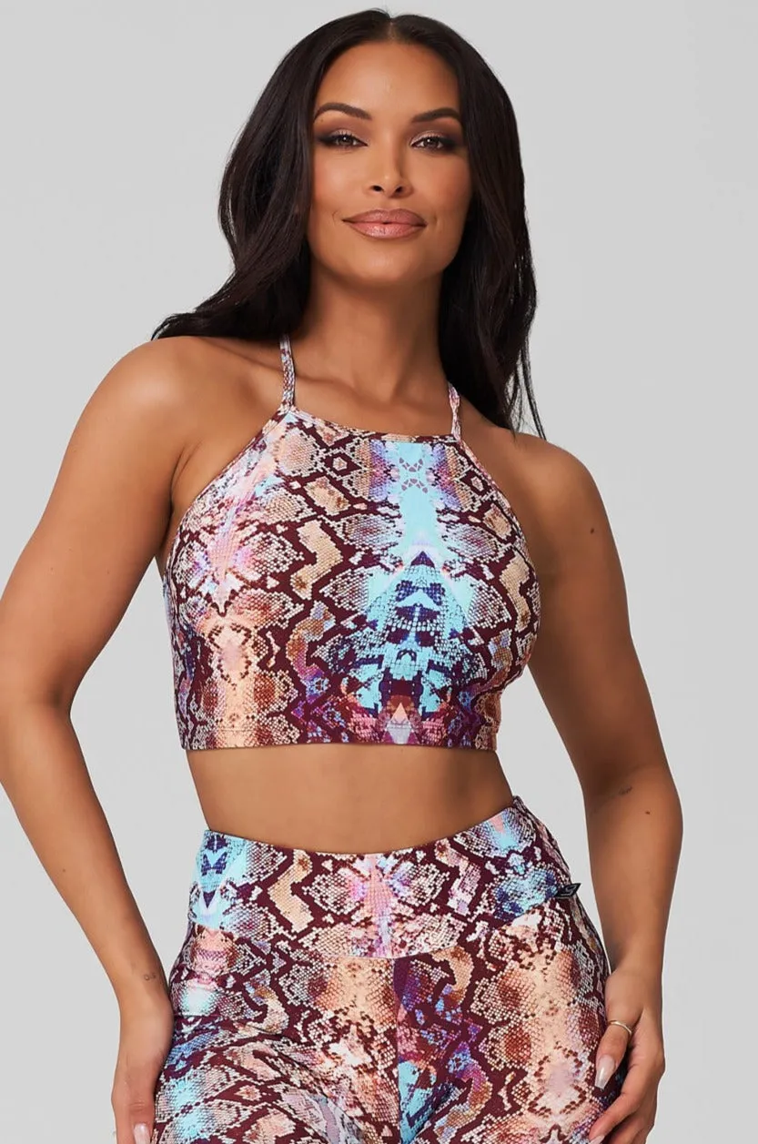 Cobra Criss Cross Crop Top Neat Edge CrossBackStructure