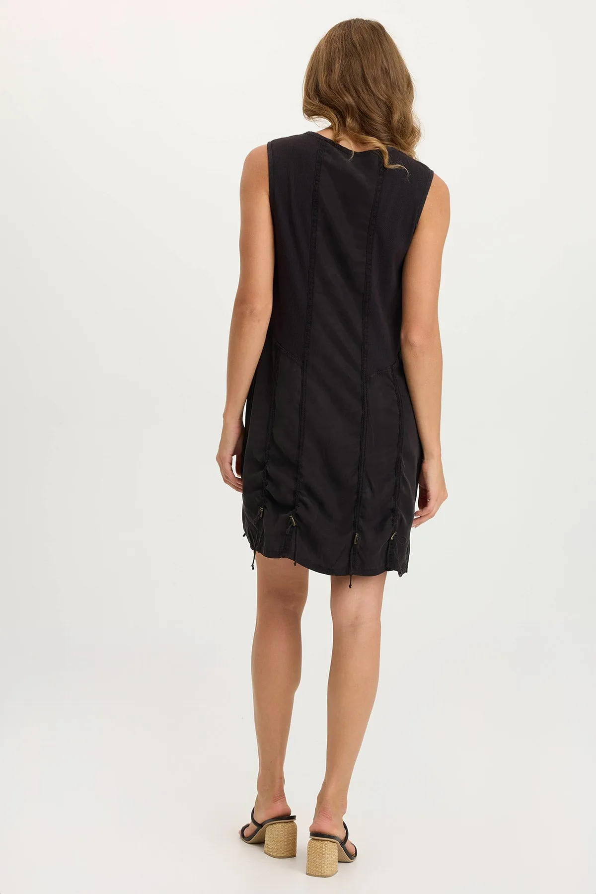Karima Twill Corded Cinch Tank Dress Noble Core