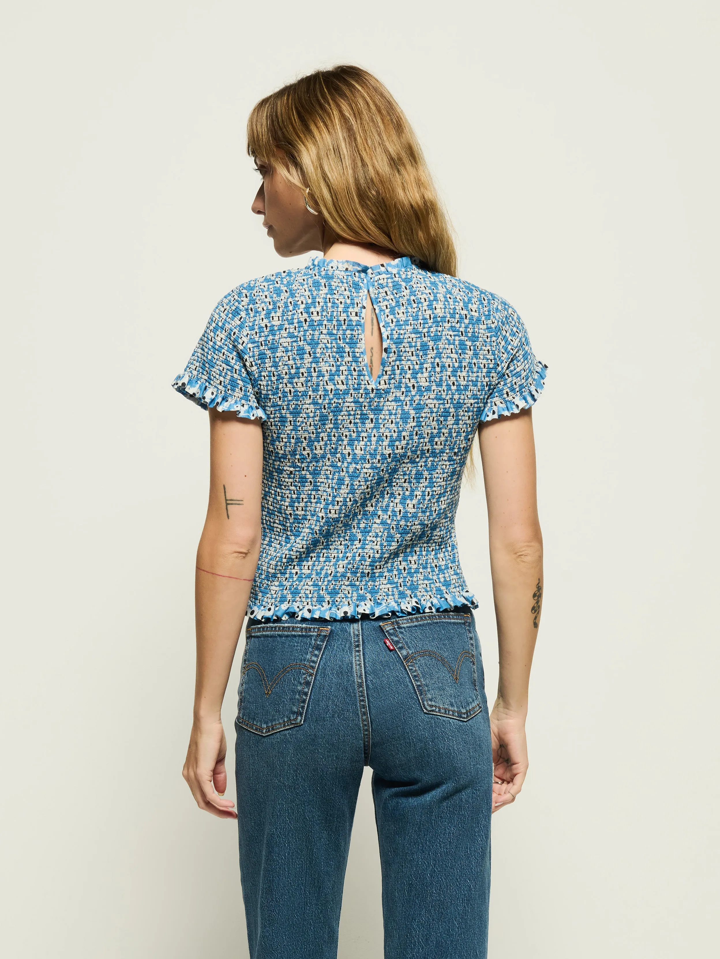 Royal Ease TearResistant Material Evie Smocked Top