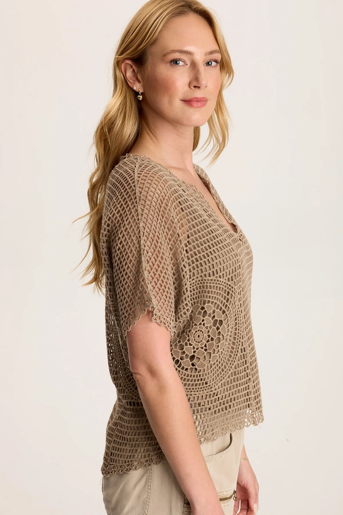 Glam Night Swim Easy Centre Crochet Layered Top