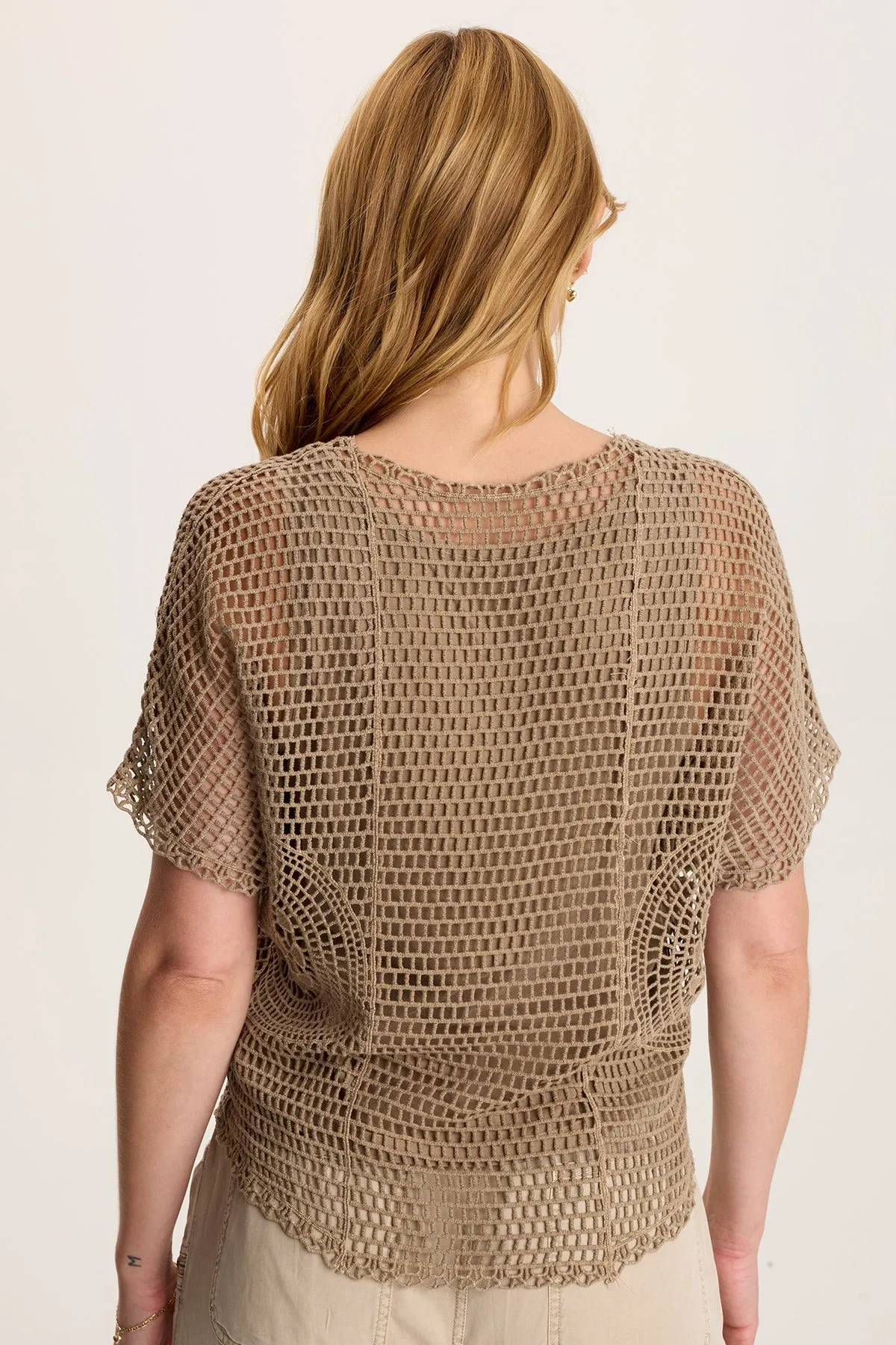 Centre Crochet Layered Top MoistureControlClothing