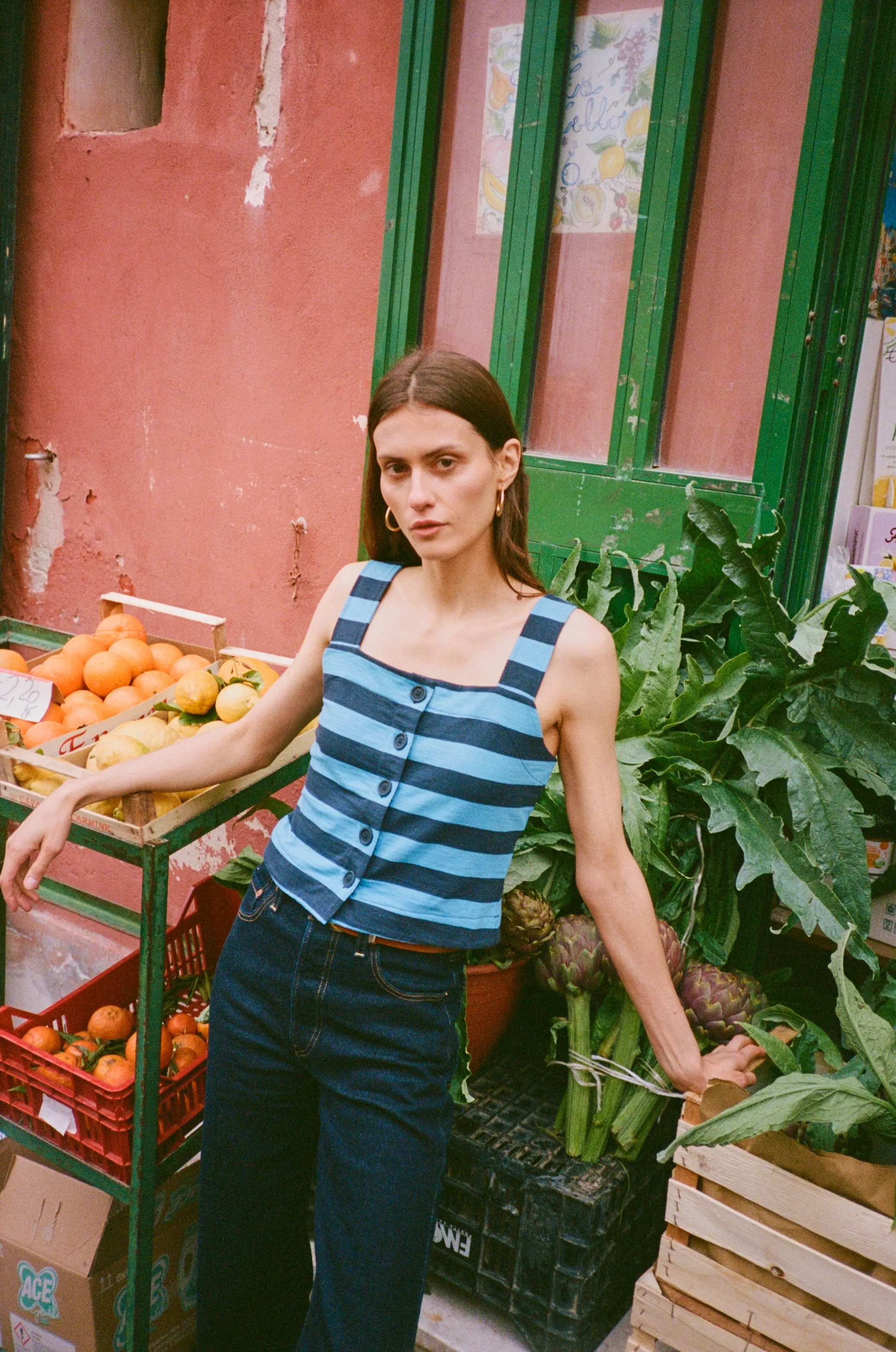 Joni Stripe Tank Skin Hug