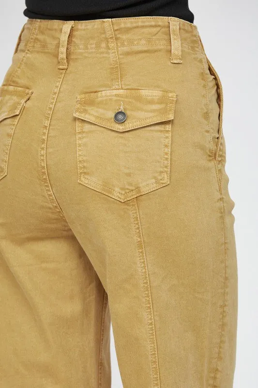 MICA Sunflower Yellow High Rise Wide Leg QuickDryingTech