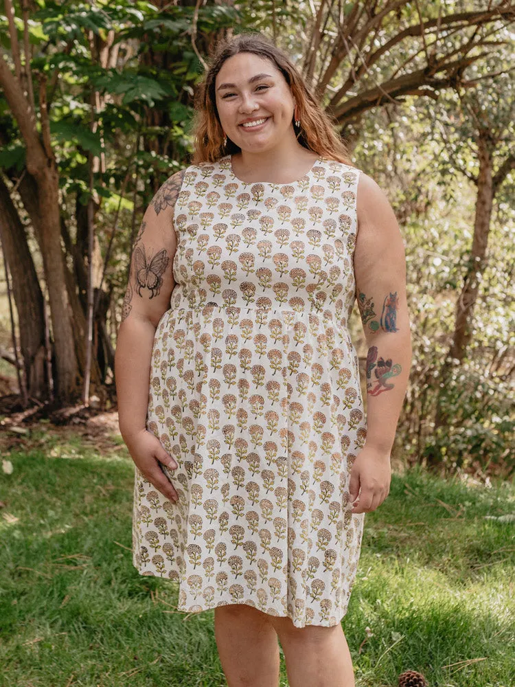 Formal Tone Sydney Sleeveless Plus Size Dress - Marigold