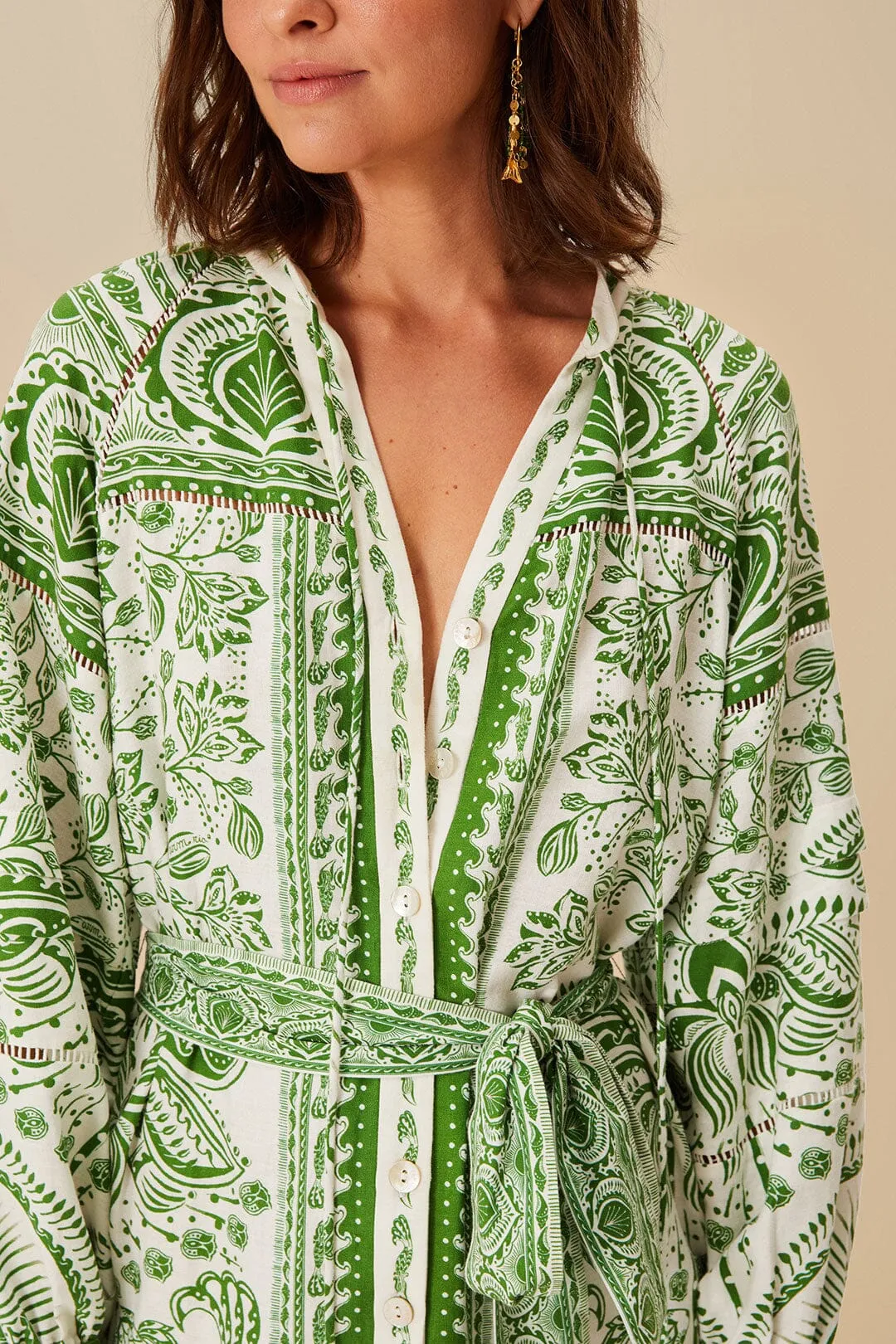Fresh Design Smart Casual Green River Ride LENZING? ECOVERO? Euroflax? Mini Dress