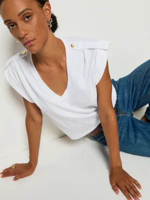 Handmade Glow NonIrritating Seams Cooper V-Neck Tank