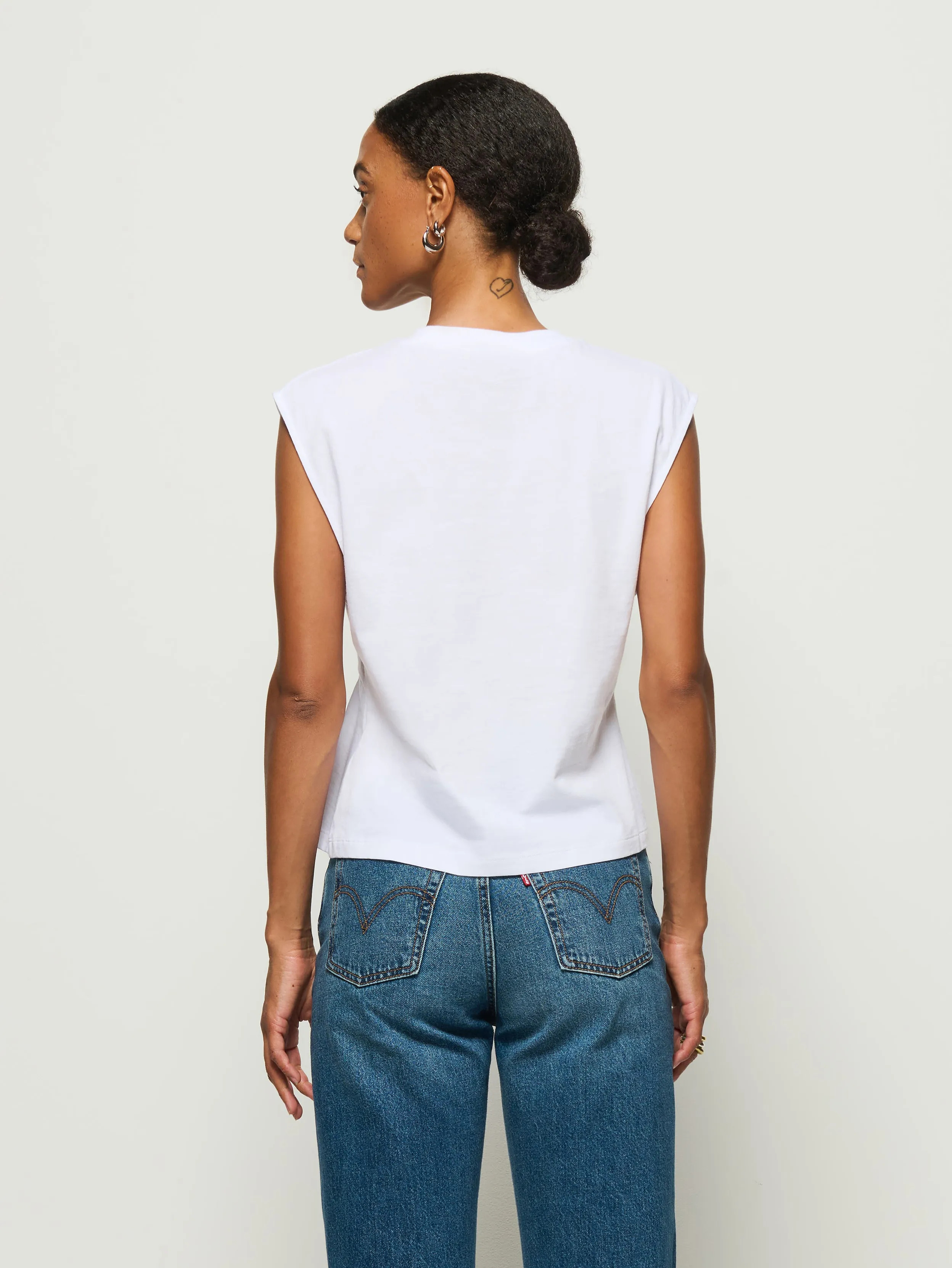 Meg Pleated Tank Wrinklefree Sea Fit