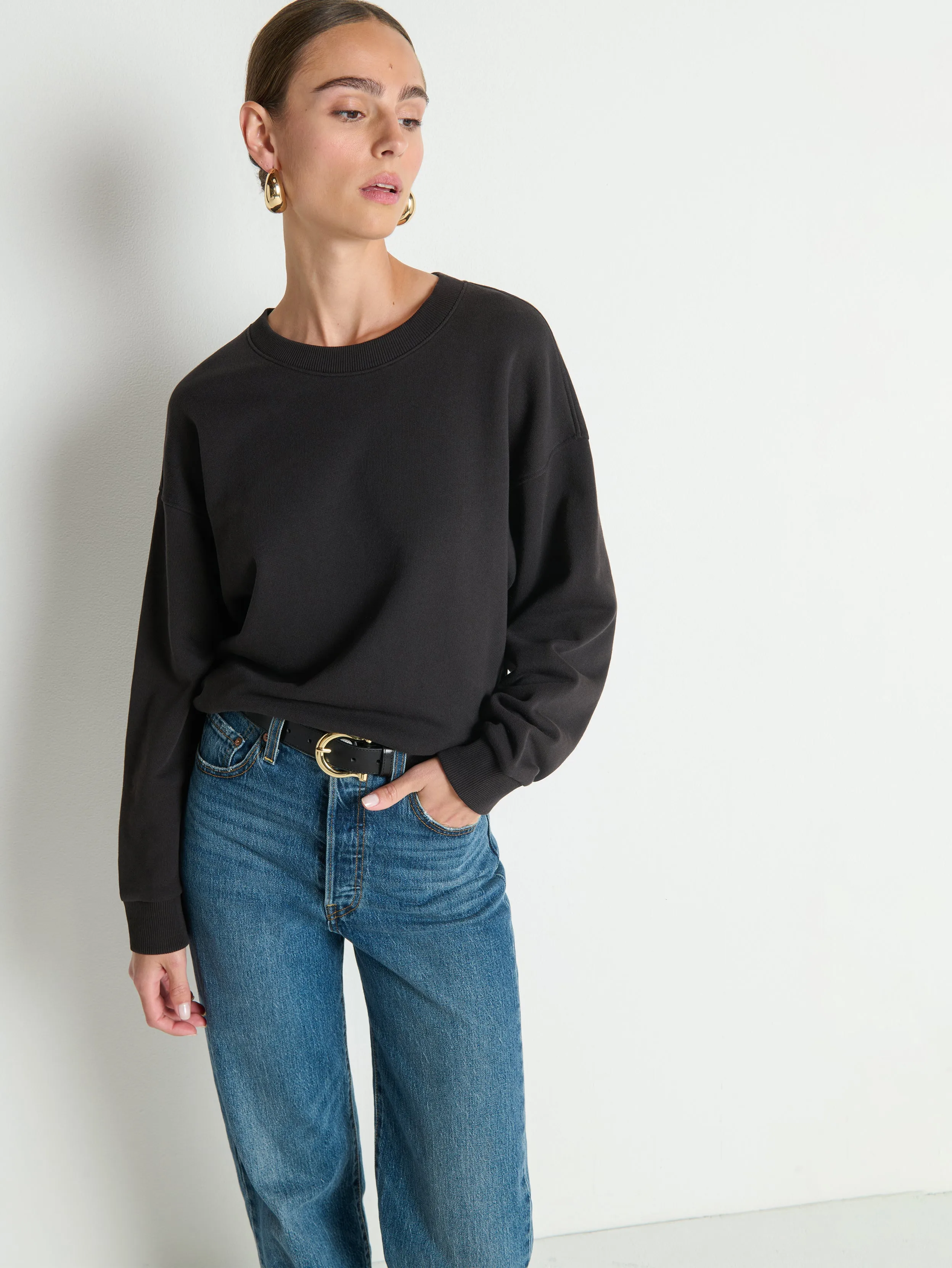 Jovie Crewneck Cyber Glow DoubleLayerReinforcement
