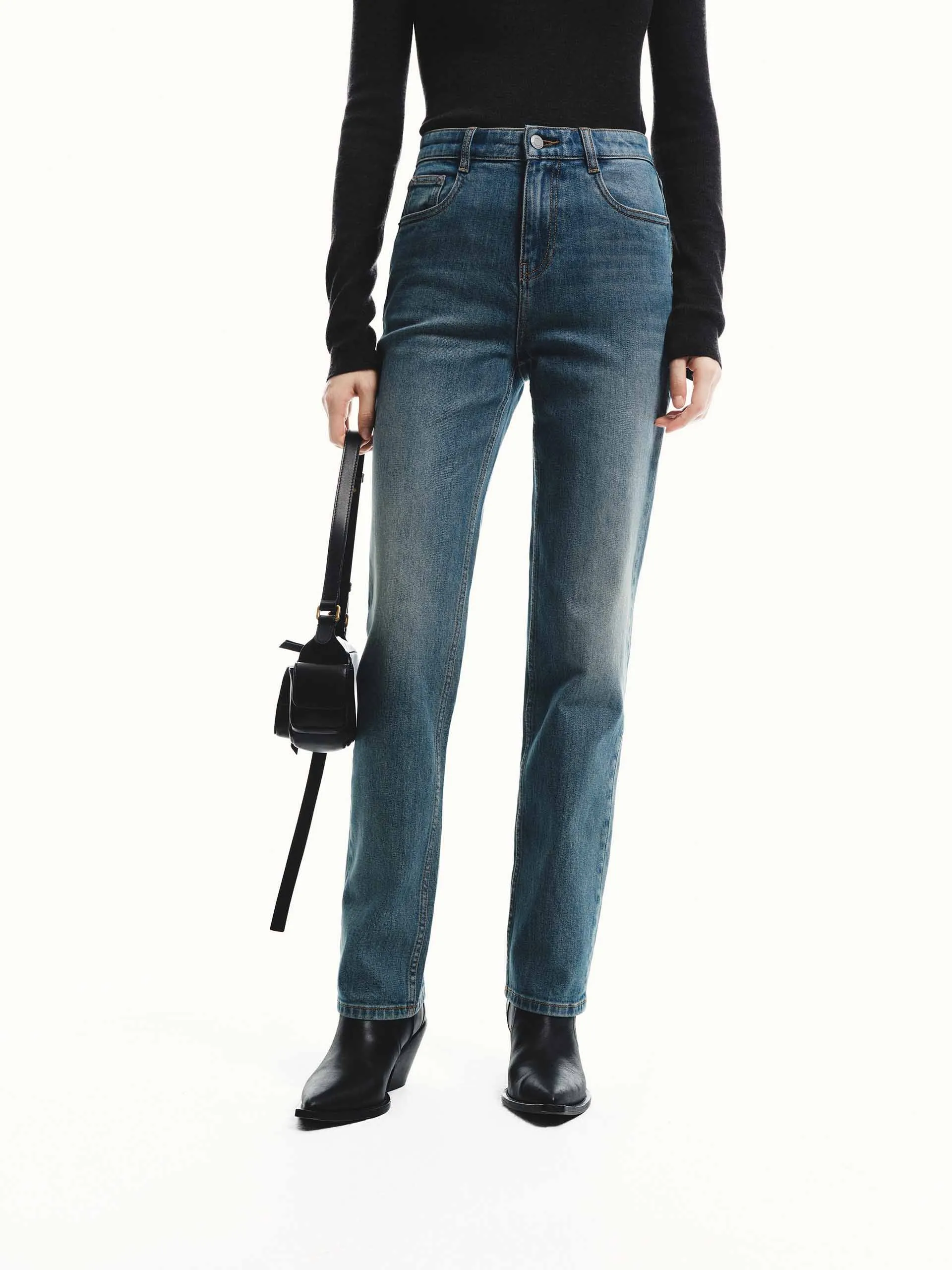 Wardrobe Fit Fitted Straight Jeans