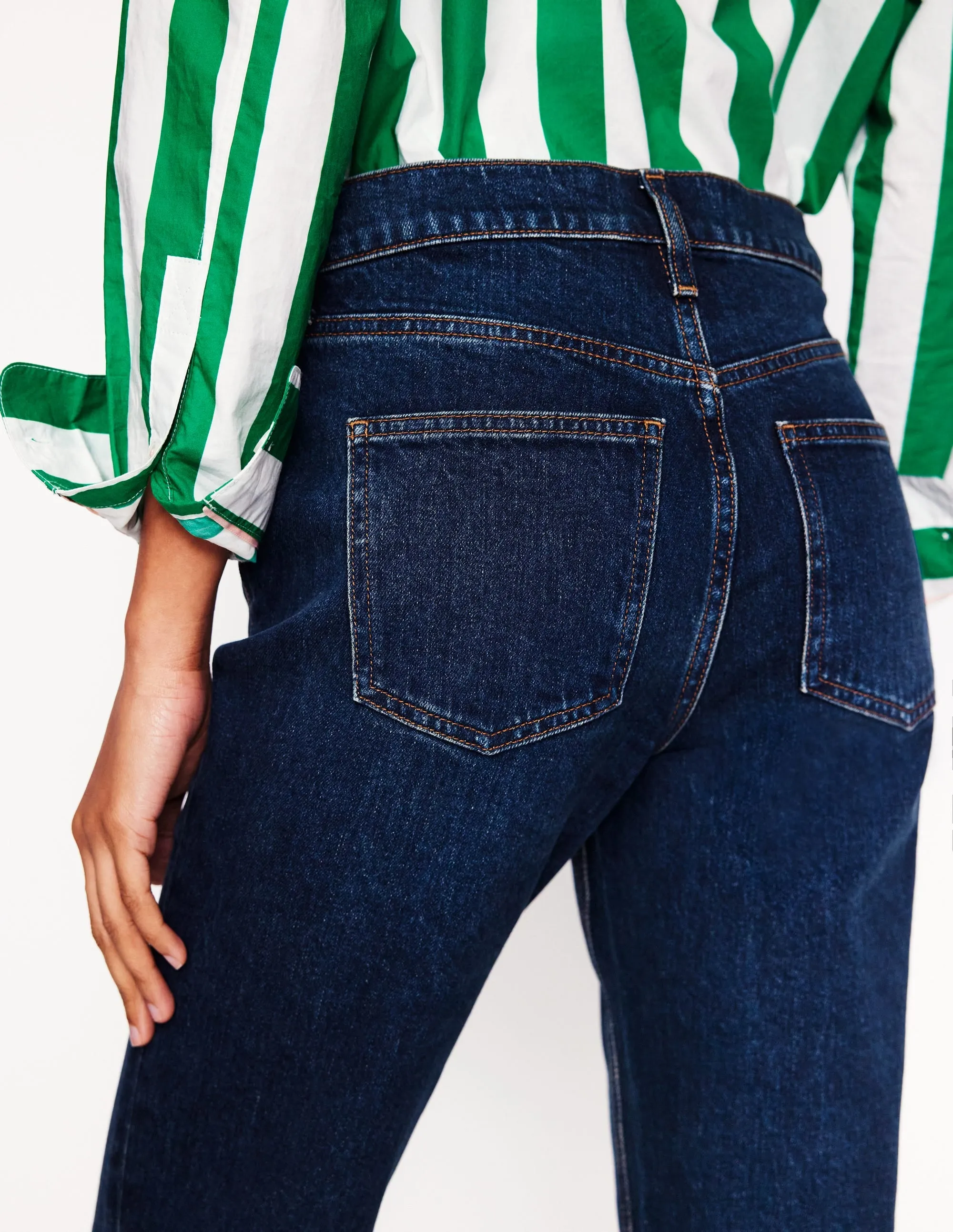 Home Comfort Teen Outfit Girlfriend Jeans-Dark Vintage