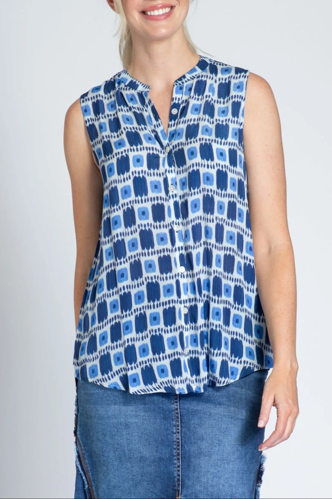 Button Up Tank NonIrritating Seams
