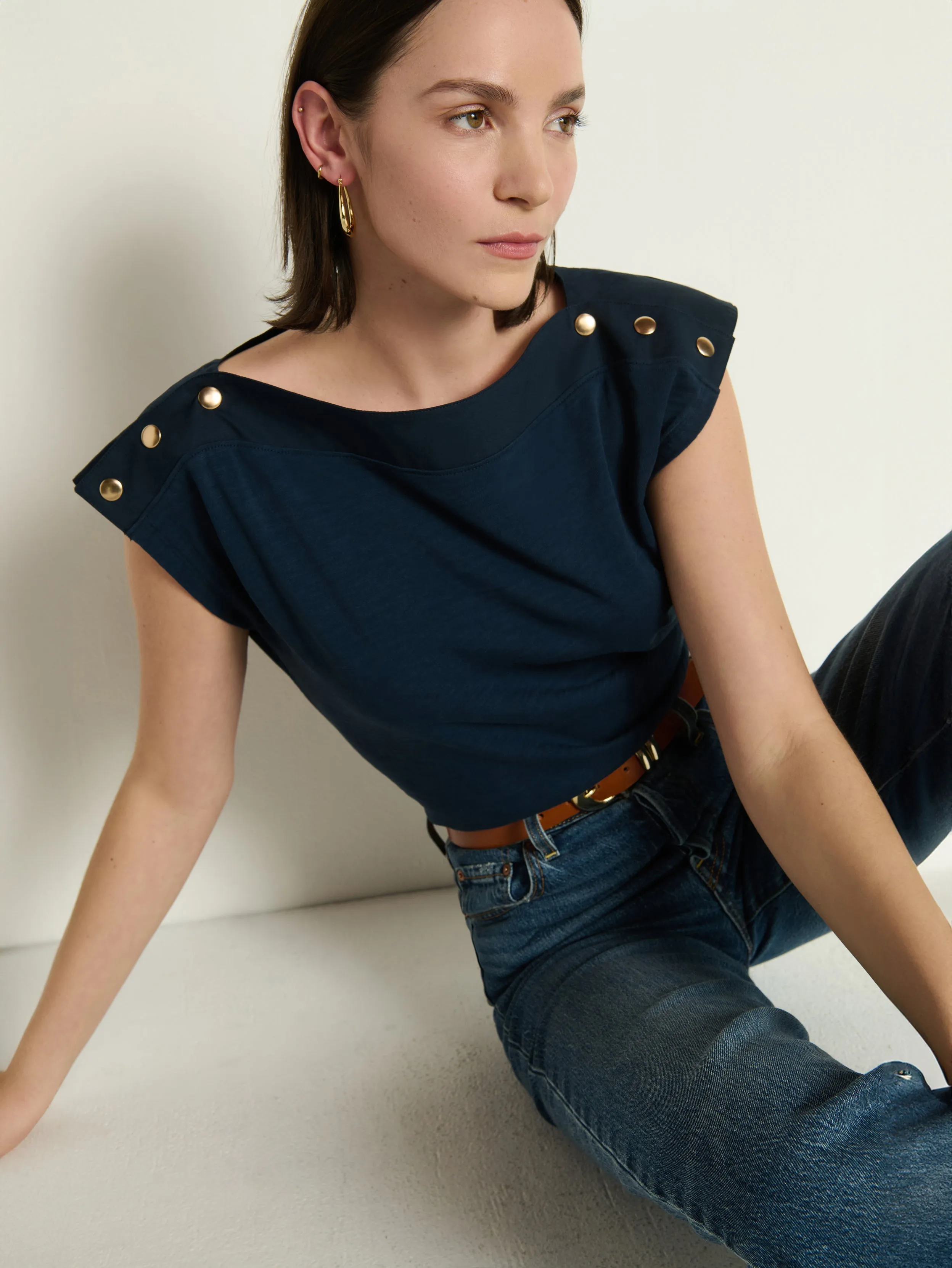Brooks Boatneck Top Beach Ease