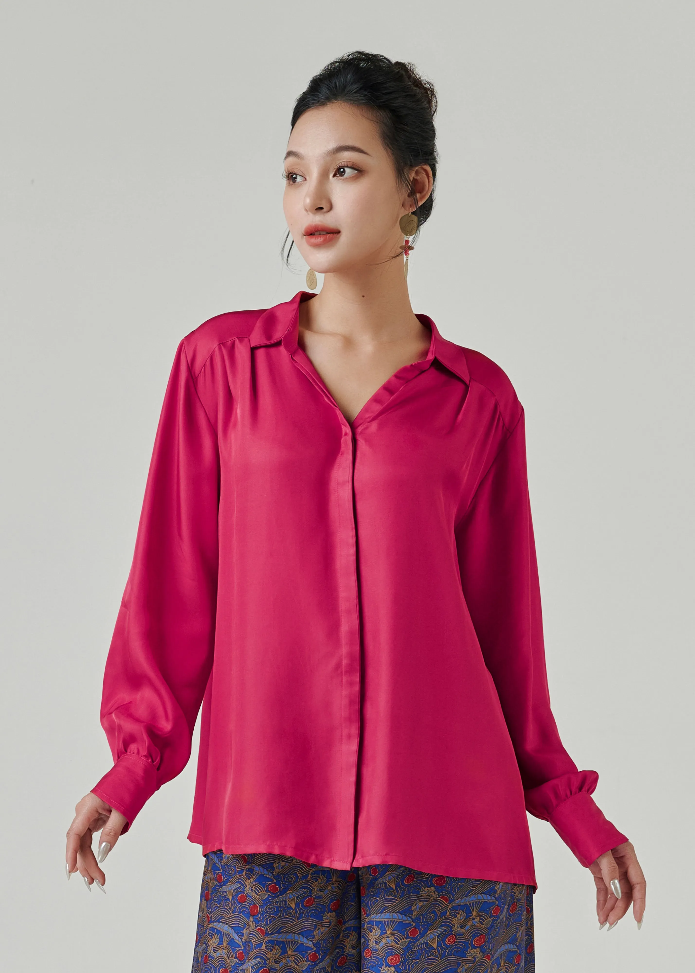 DoubleLayeredHem Frost Glow PARROT - ROSE FLUSH