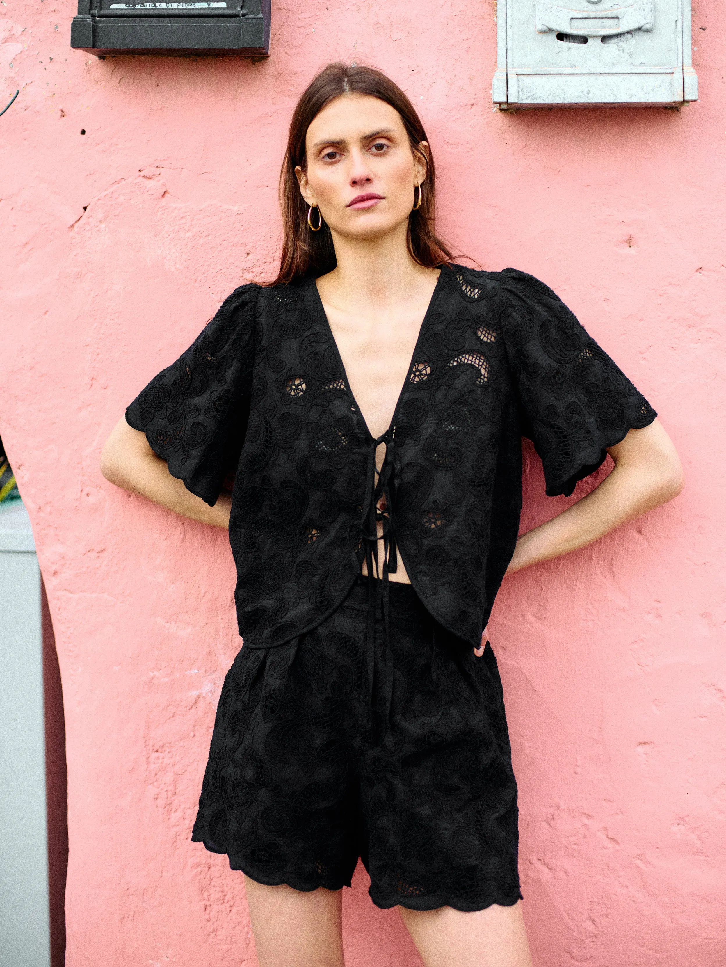 Bio Glow Rosalyn Tie Top