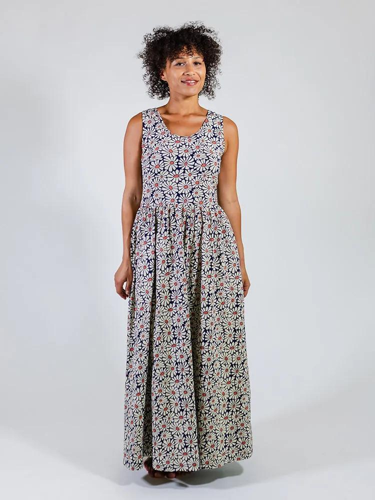 Cheri Maxi Dress - Matisse Navy StretchFit Hygienic Finish