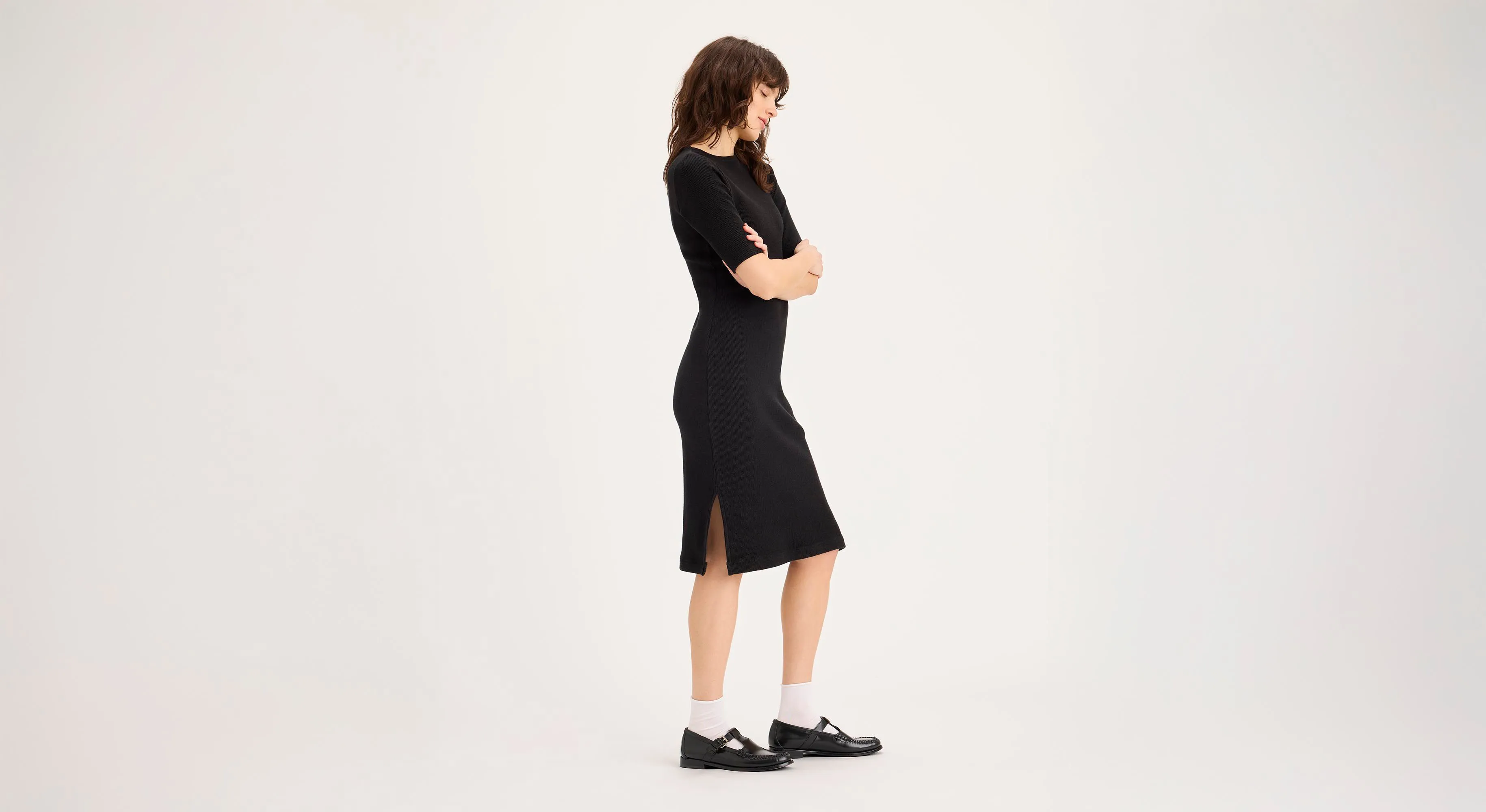 Rib Dress with Lofi Knit, Slim Fit AbrasionResistantClothing