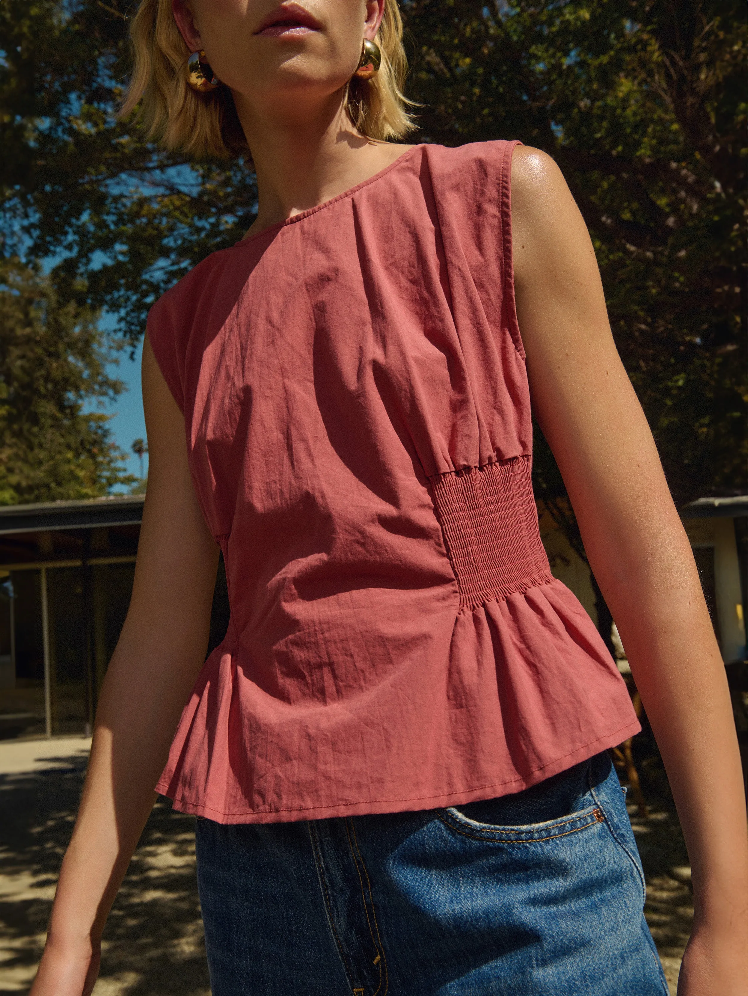 Lela Smocked Top OdorControlClothing