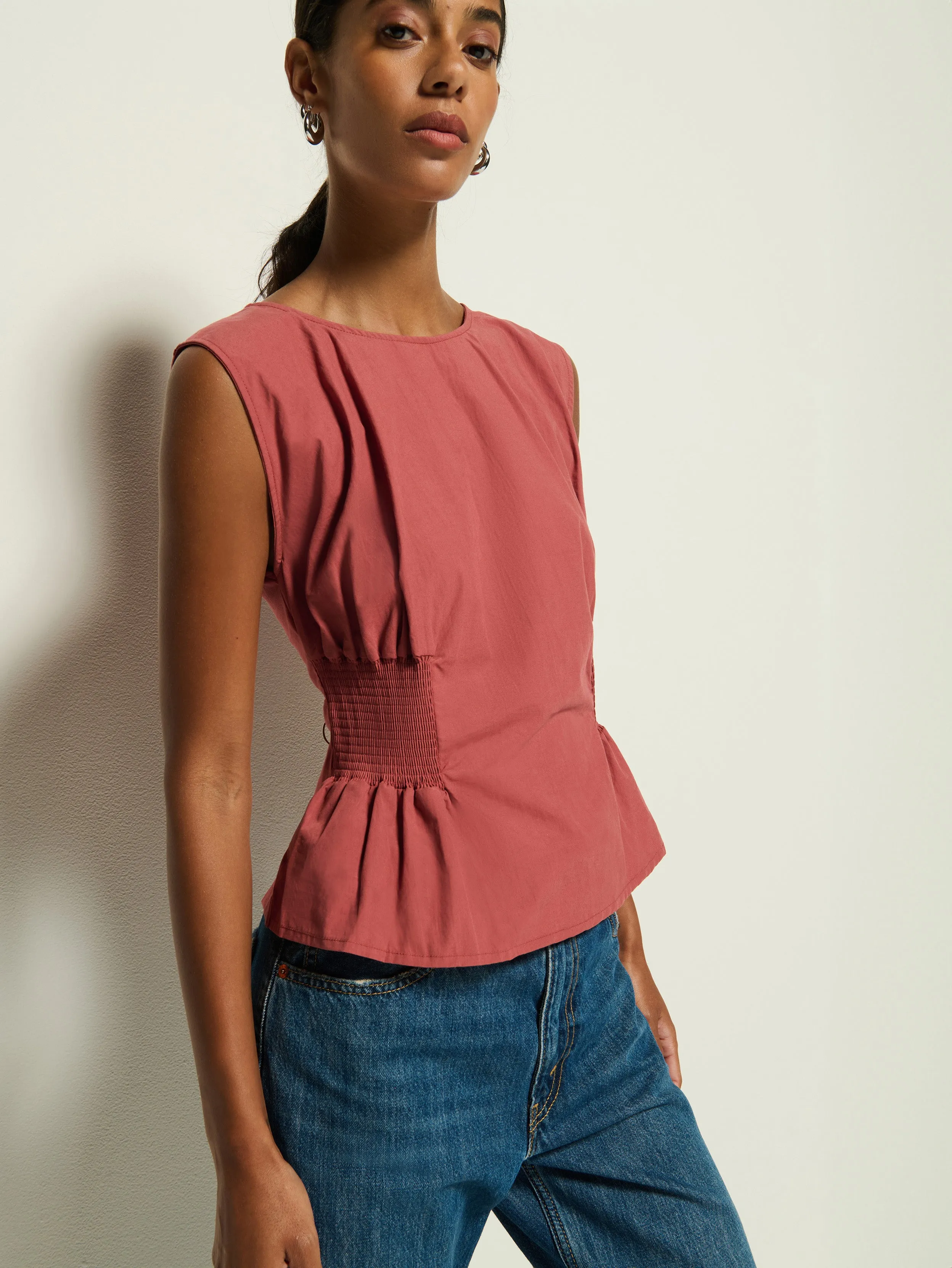 Lela Smocked Top Summer Air