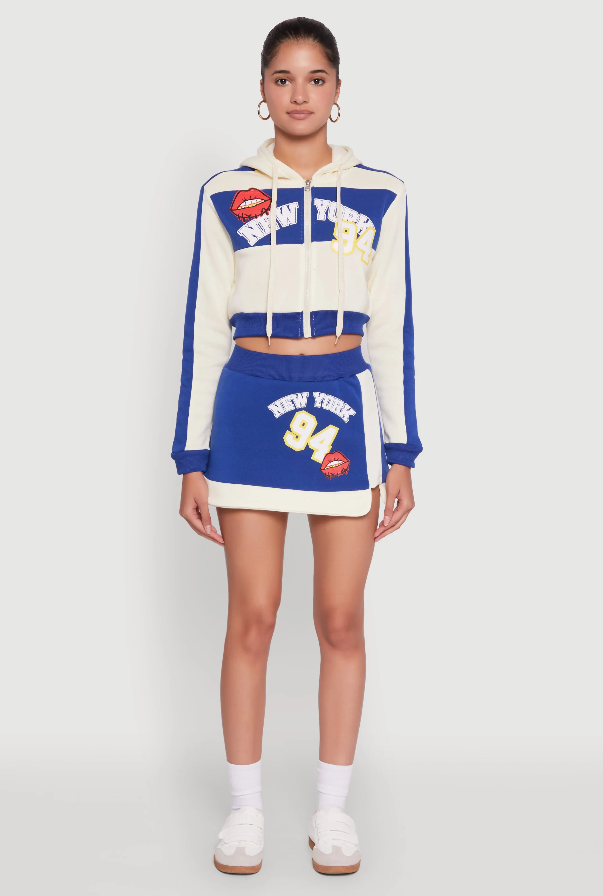 New York 94 Graphic High Waisted Skort Outfit Diary