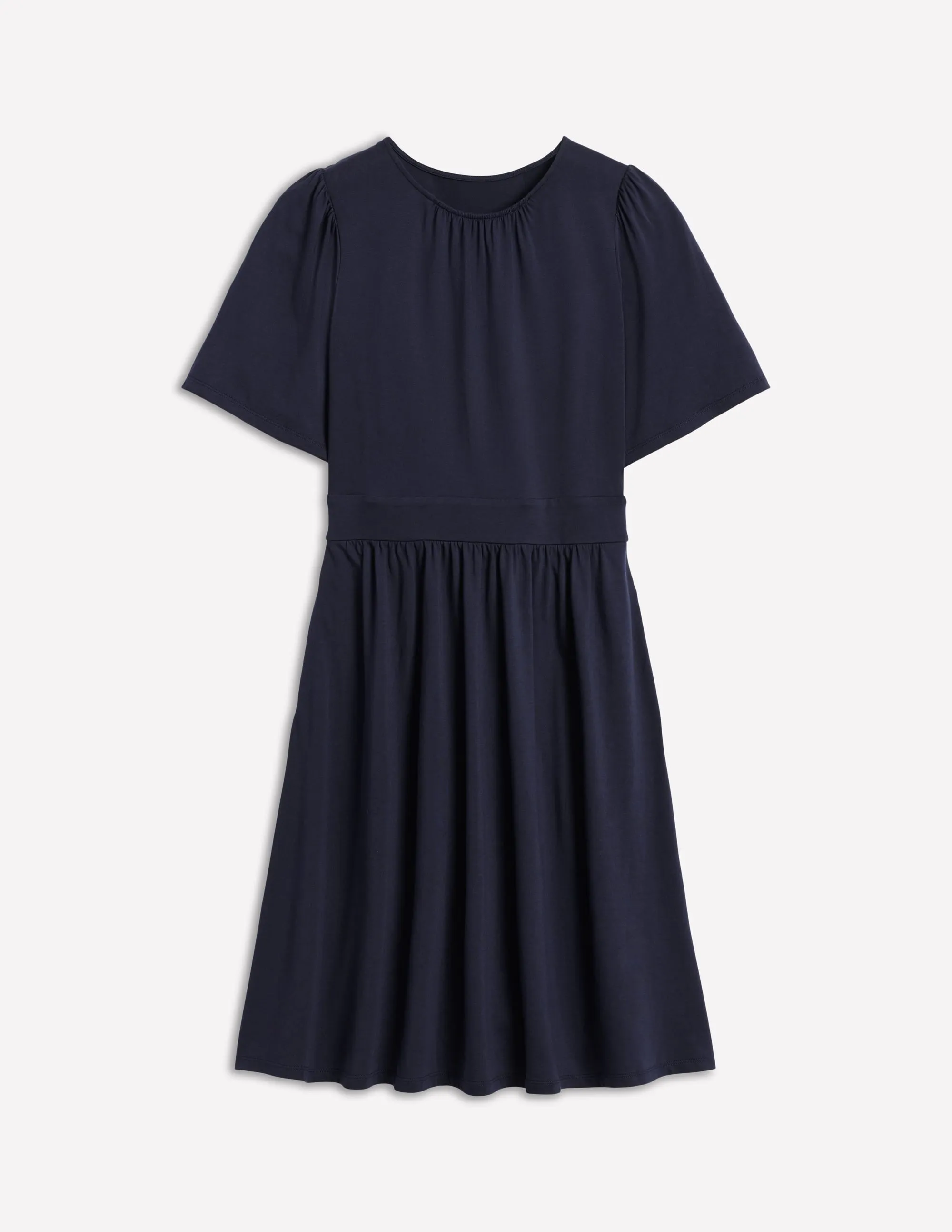 Louisa Short Jersey Dress-Navy Non Irritating Tags Star Warm