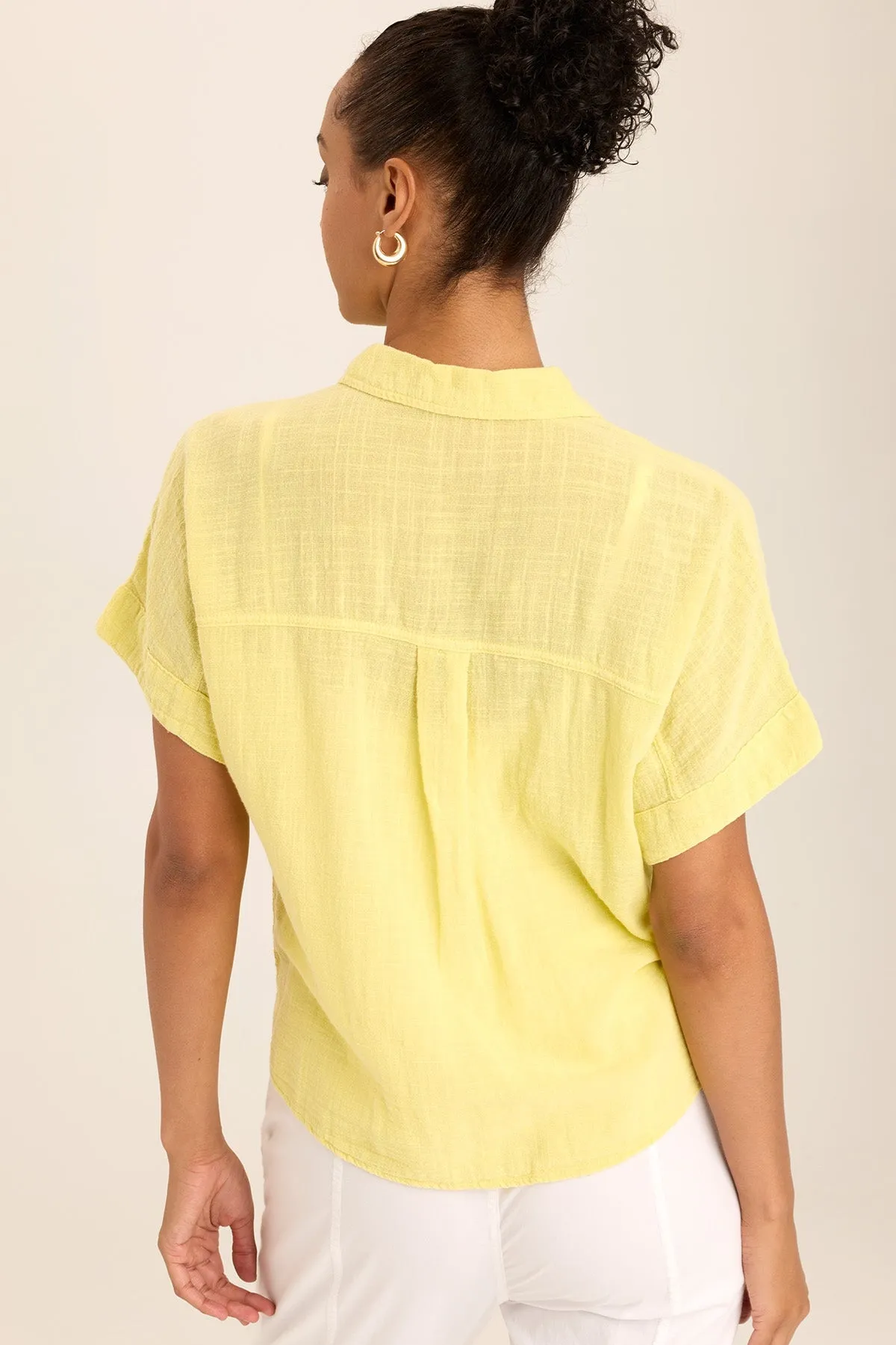 Euro Mood Gauze Teagan Tie Top