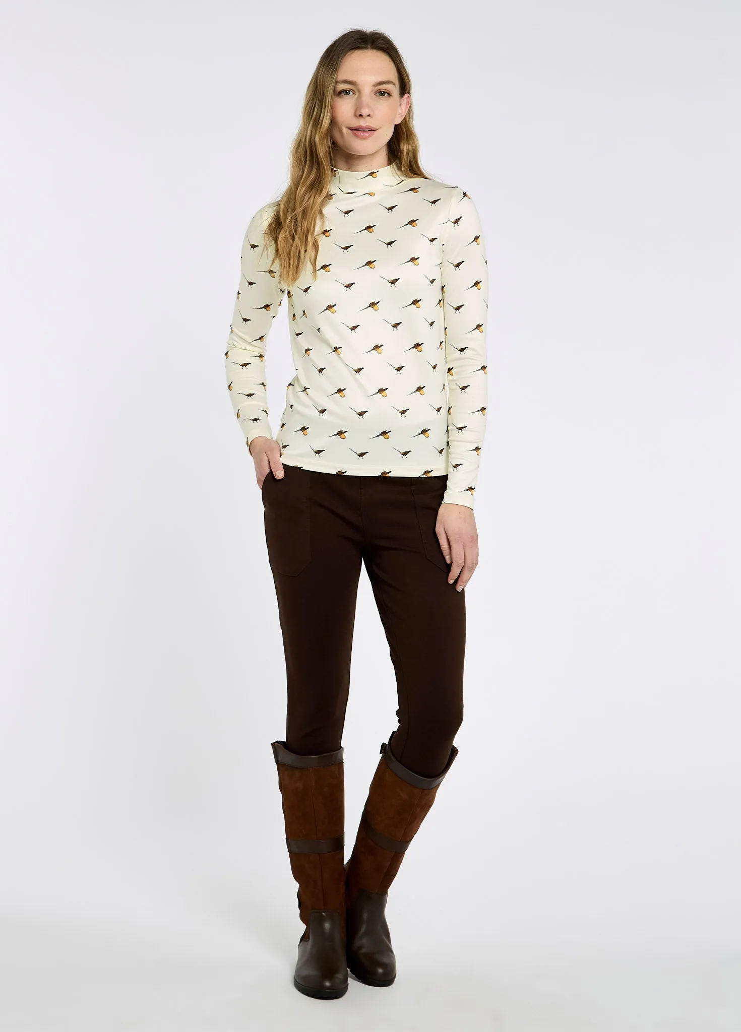 Pepperwort Women's water repellent leggings - Bourbon Earth Fit
