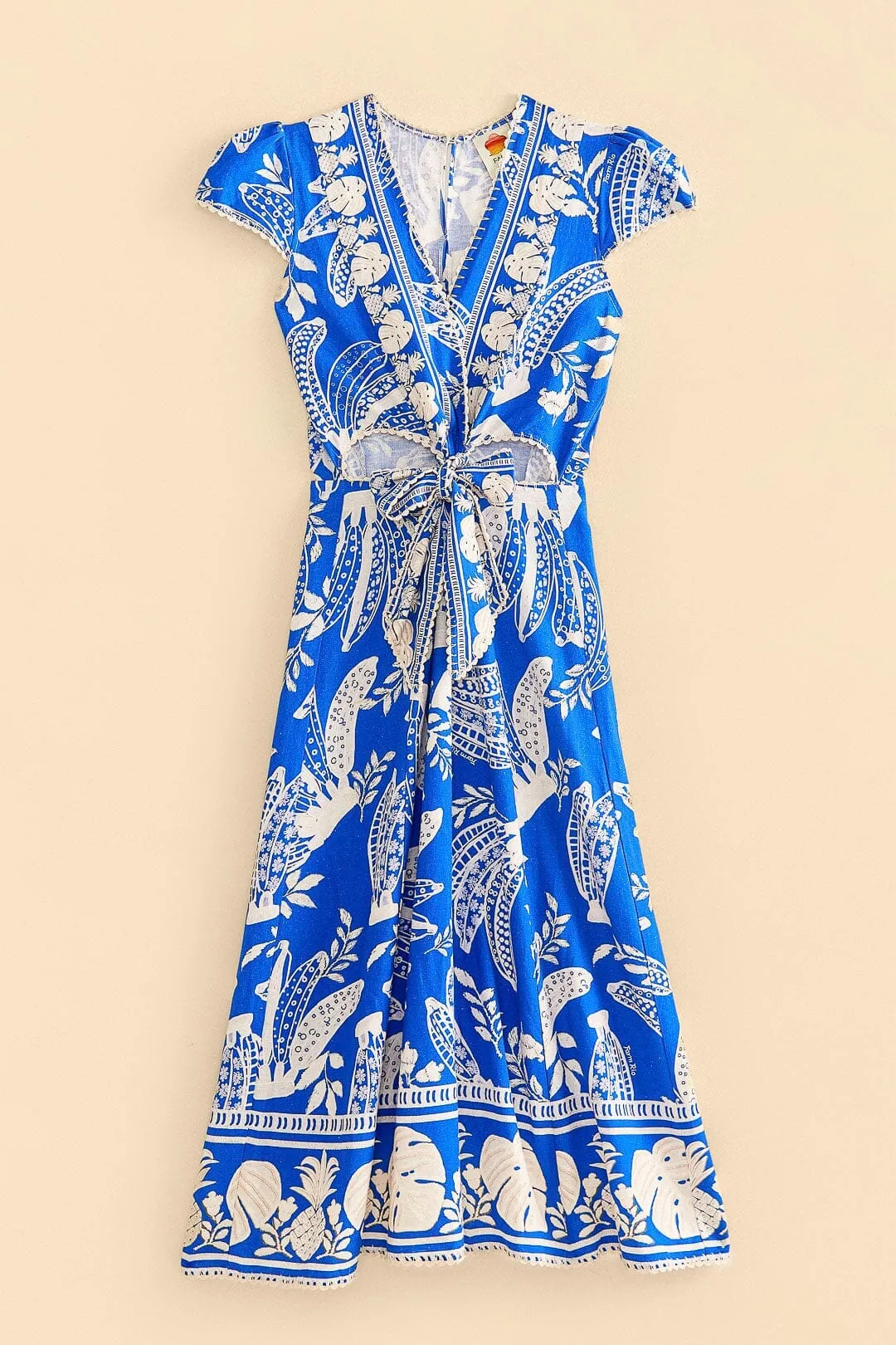 Blue Lace Banana Midi Dress Subtle Glamour Body Confident