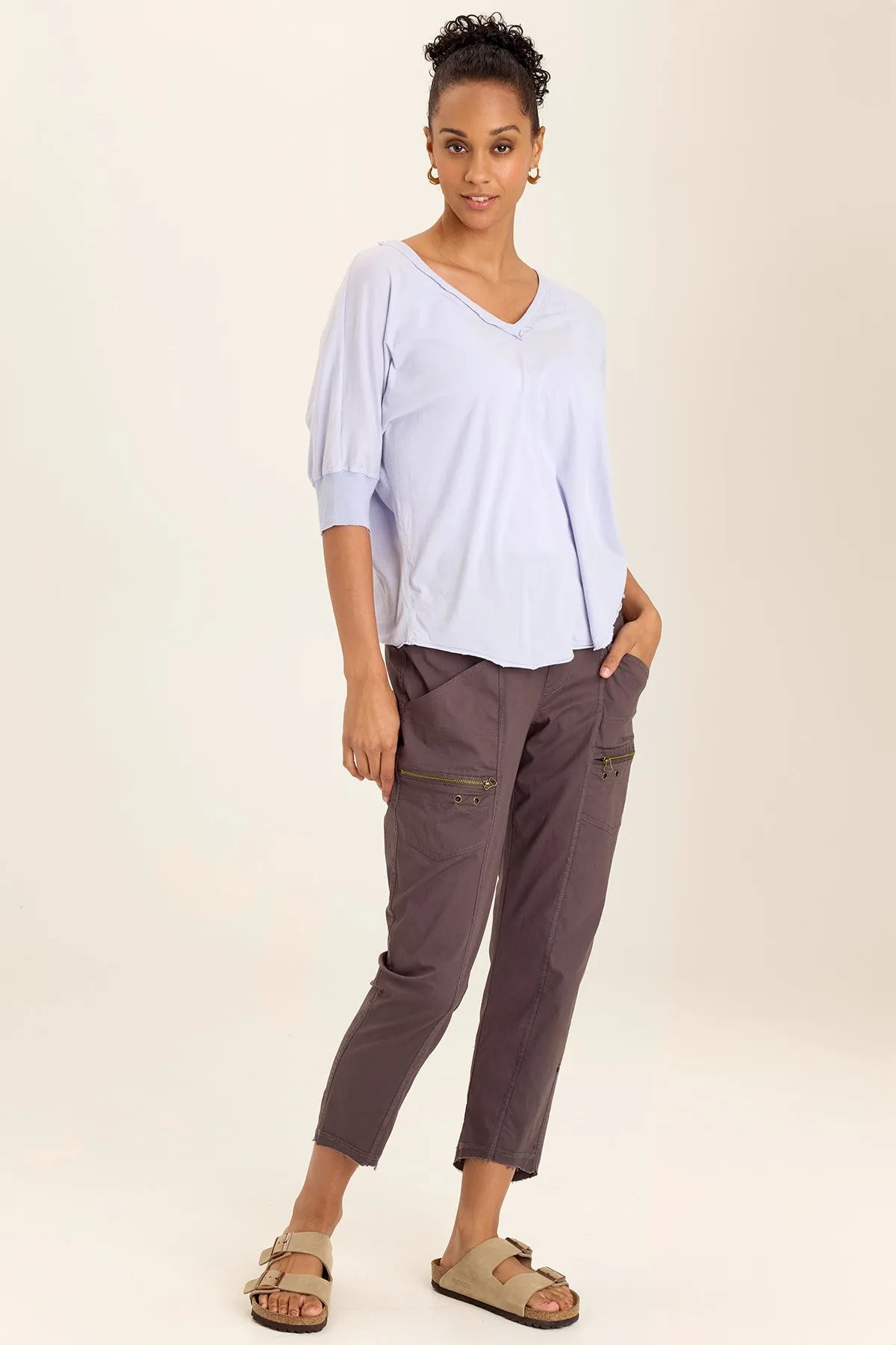 Gardiner Banded Sleeve Top Metal Core